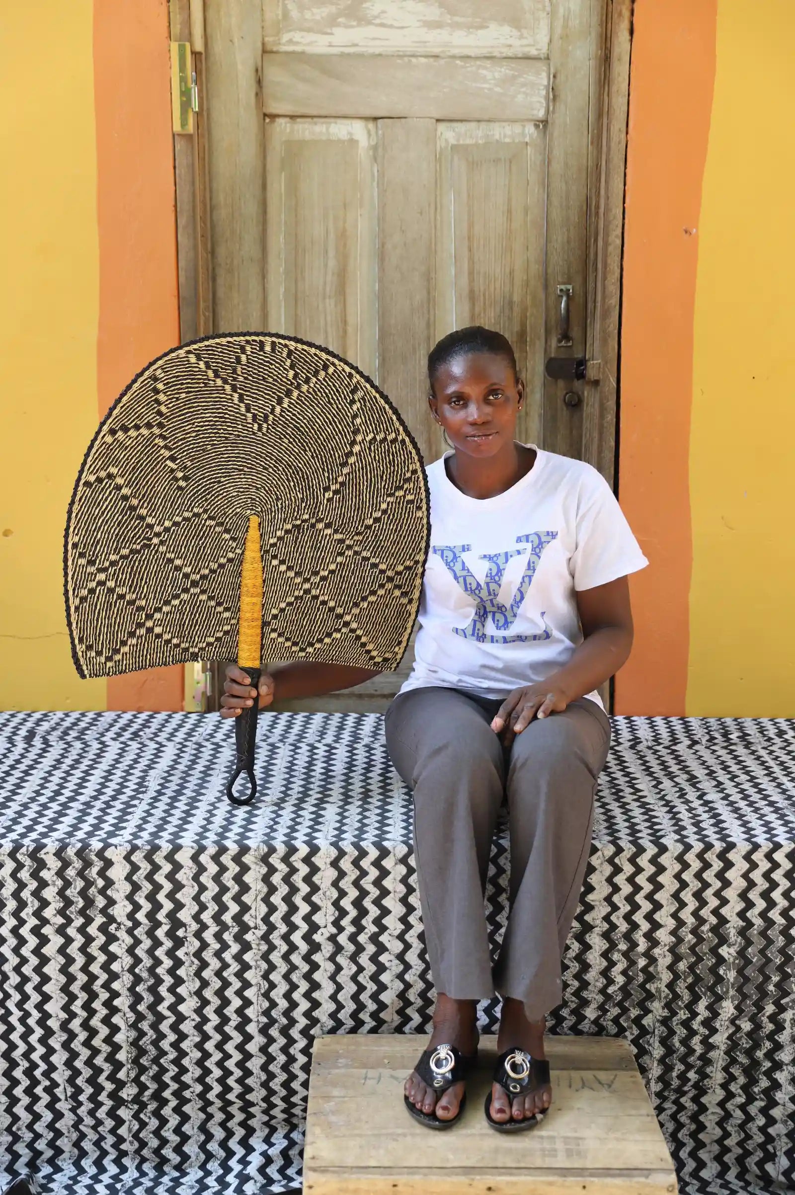 Naba Penga Wall Dècor Fan by Modesta Adongo