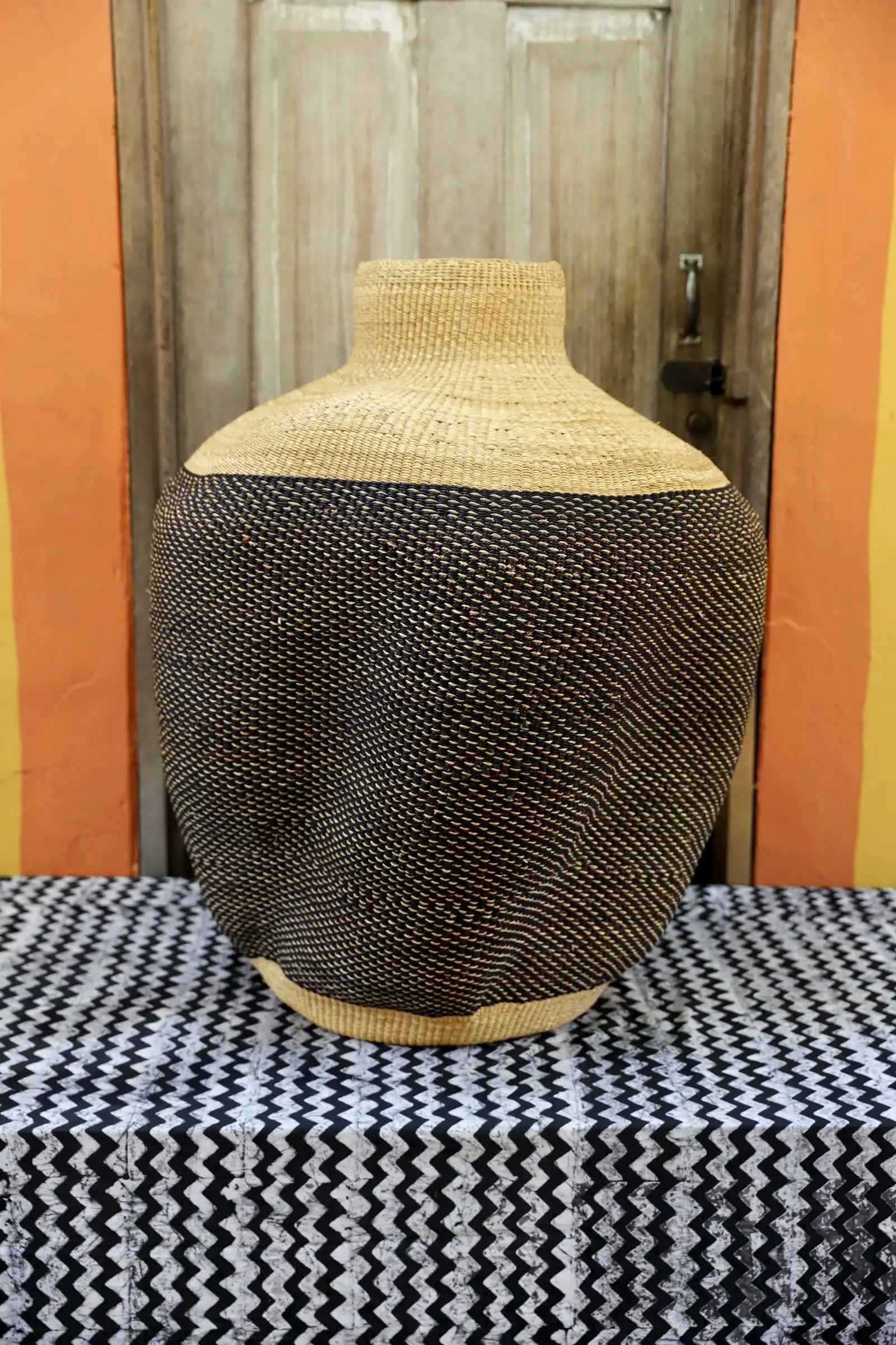 The Slow Wave Vase Art Basket (Medium) by Aniamah Akugre