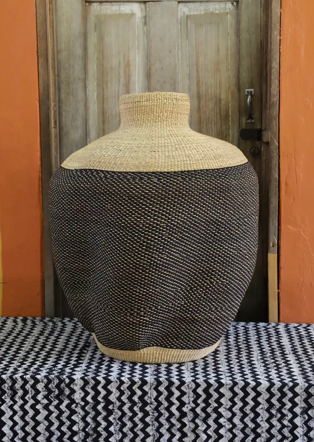 The Slow Wave Vase Art Basket (Medium) by Aniamah Akugre