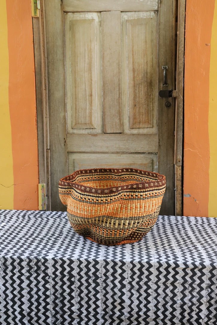 Pakurigo Wave Décor Basket (Large) - The Baba Tree Basket Company
