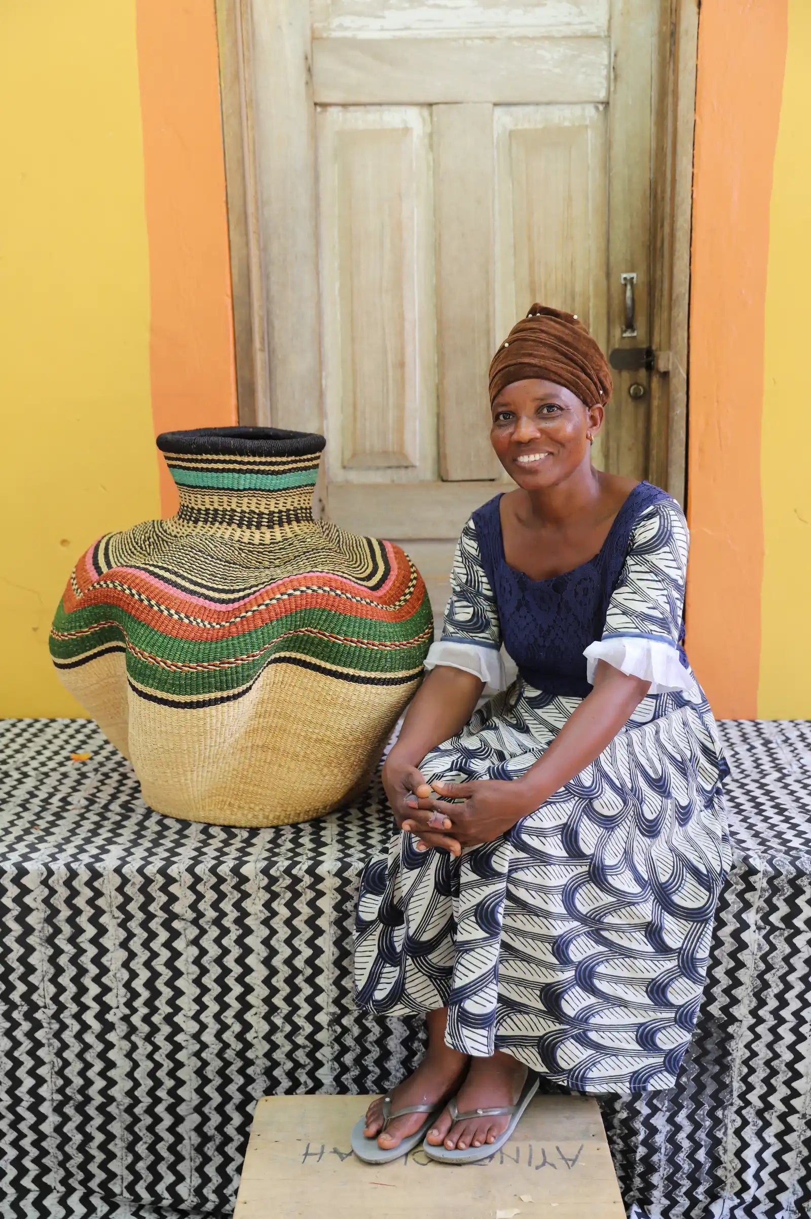 De-engo Art Basket (medium ) by  Assibi Abagna