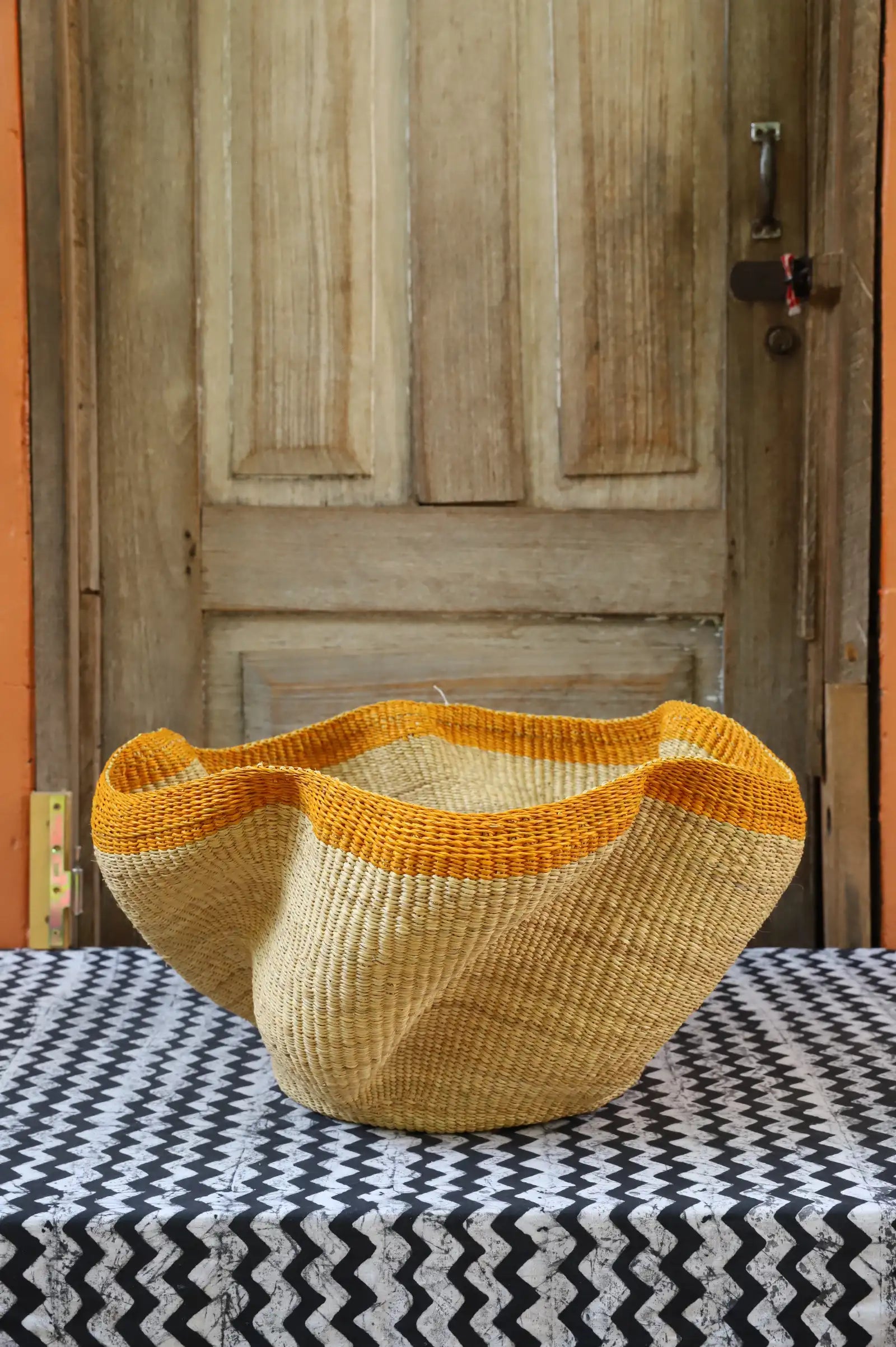 Pakurigo Wave Home  Décor Basket (Large) by Alahare Abentara