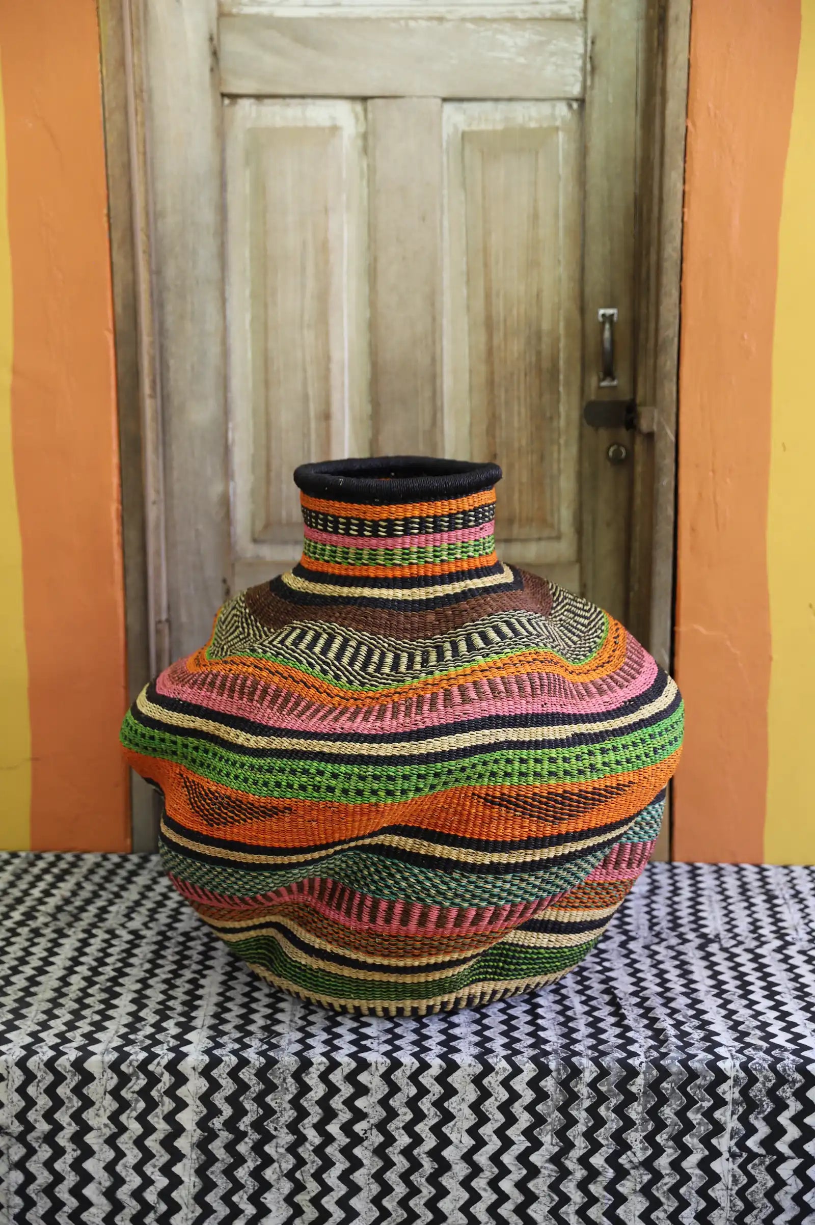 De-engo Art Basket ( Large) by Nsoh Abe-enge *