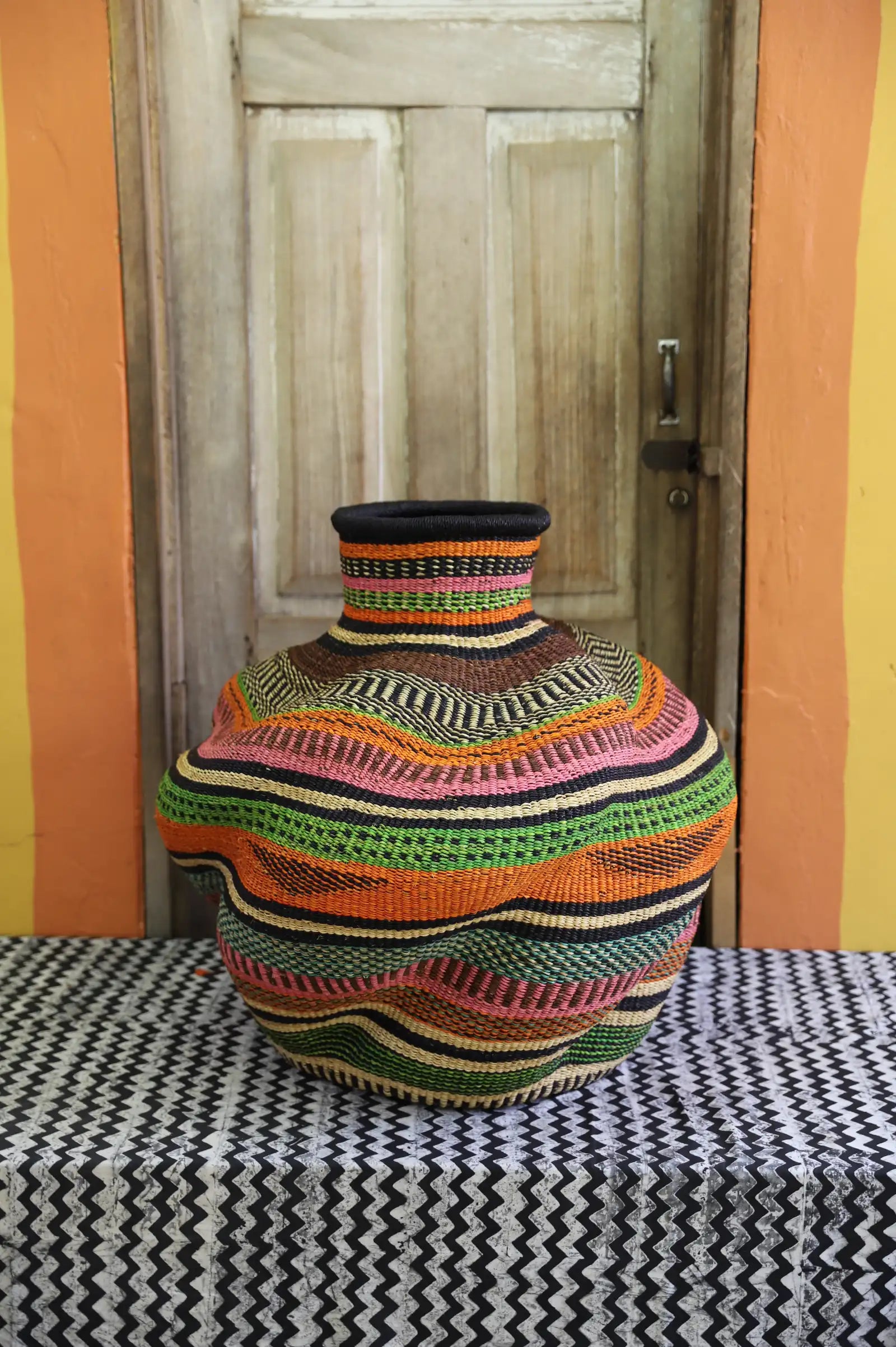 De-engo Art Basket ( Large) by Nsoh Abe-enge *