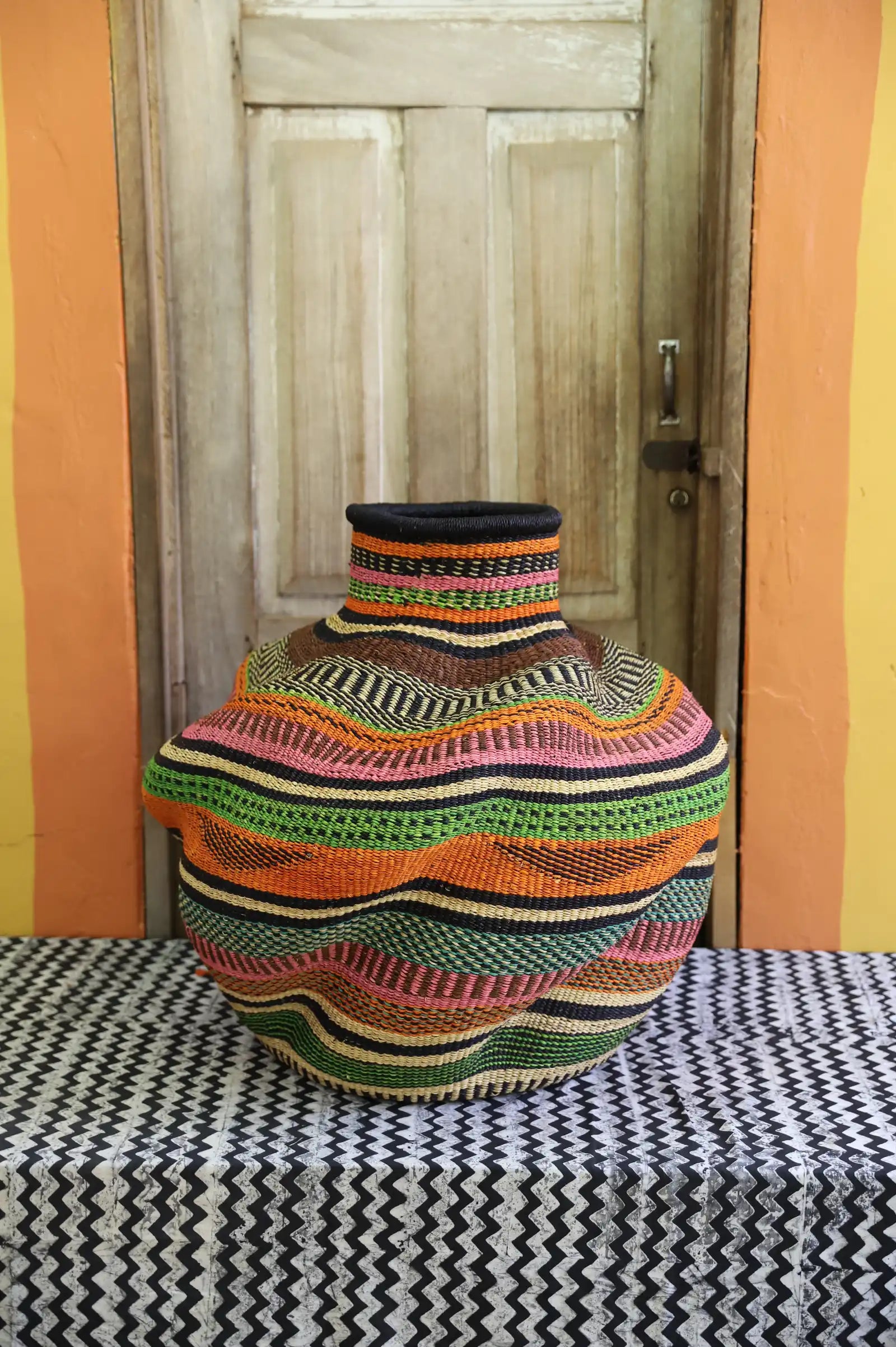 De-engo Art Basket ( Large) by Nsoh Abe-enge *