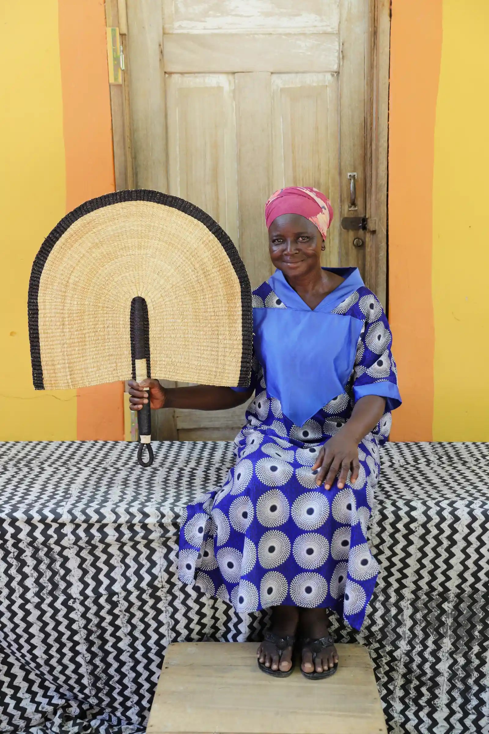 Naba Penga Wall Dècor Fan by Talata Azusiyine