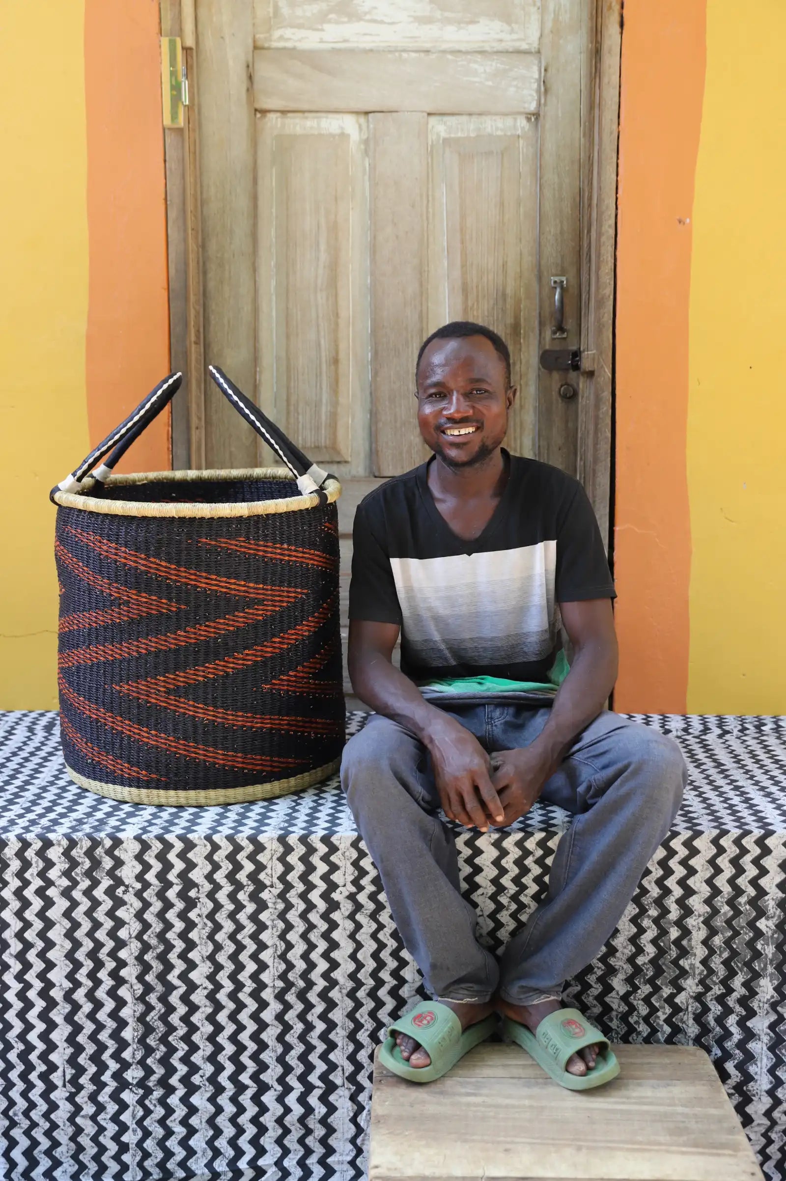 Open Laundry Basket (Large) by Asayamga Anaba