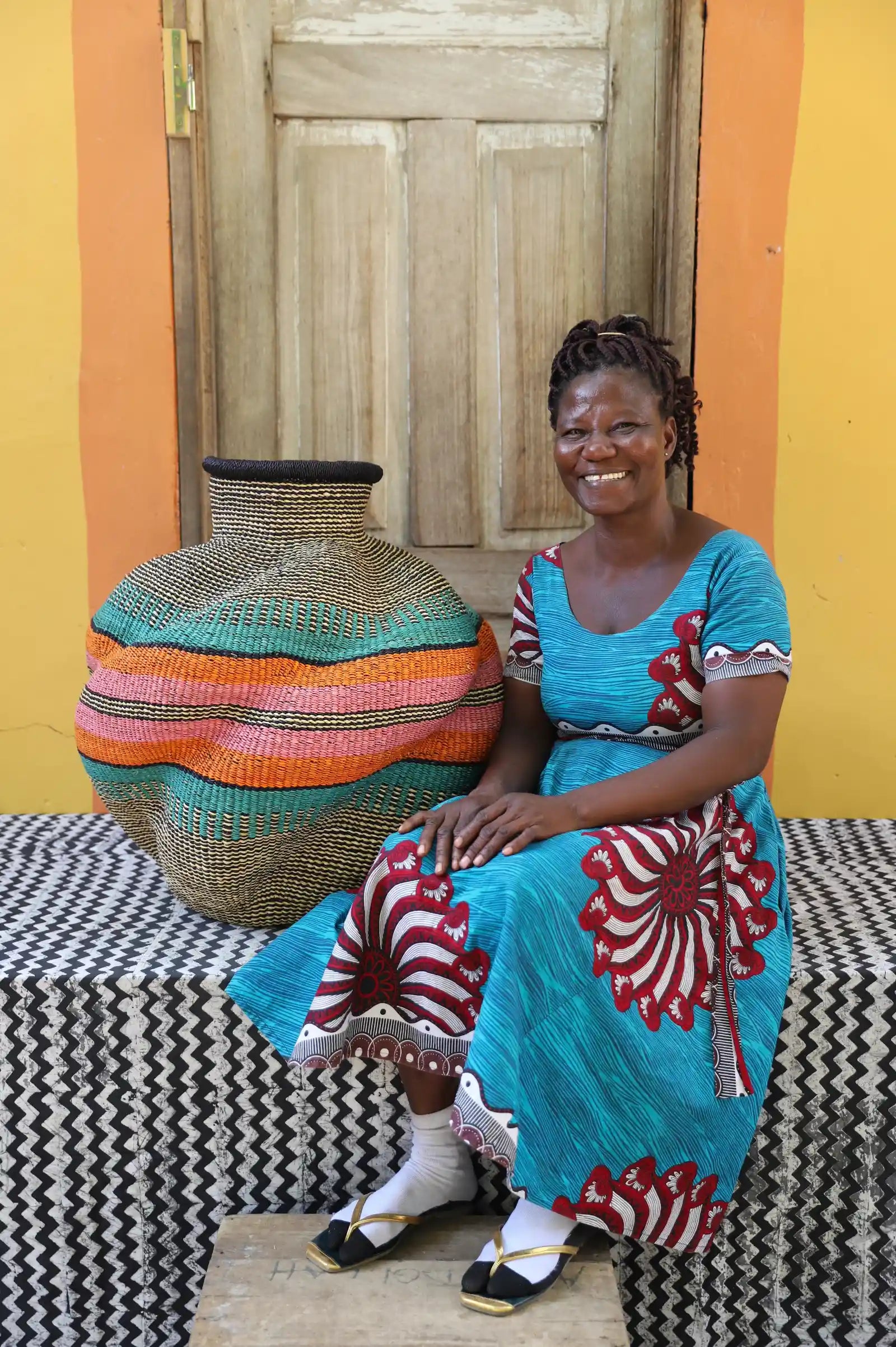 De-engo Art Basket (medium ) by  Ayine Awuni