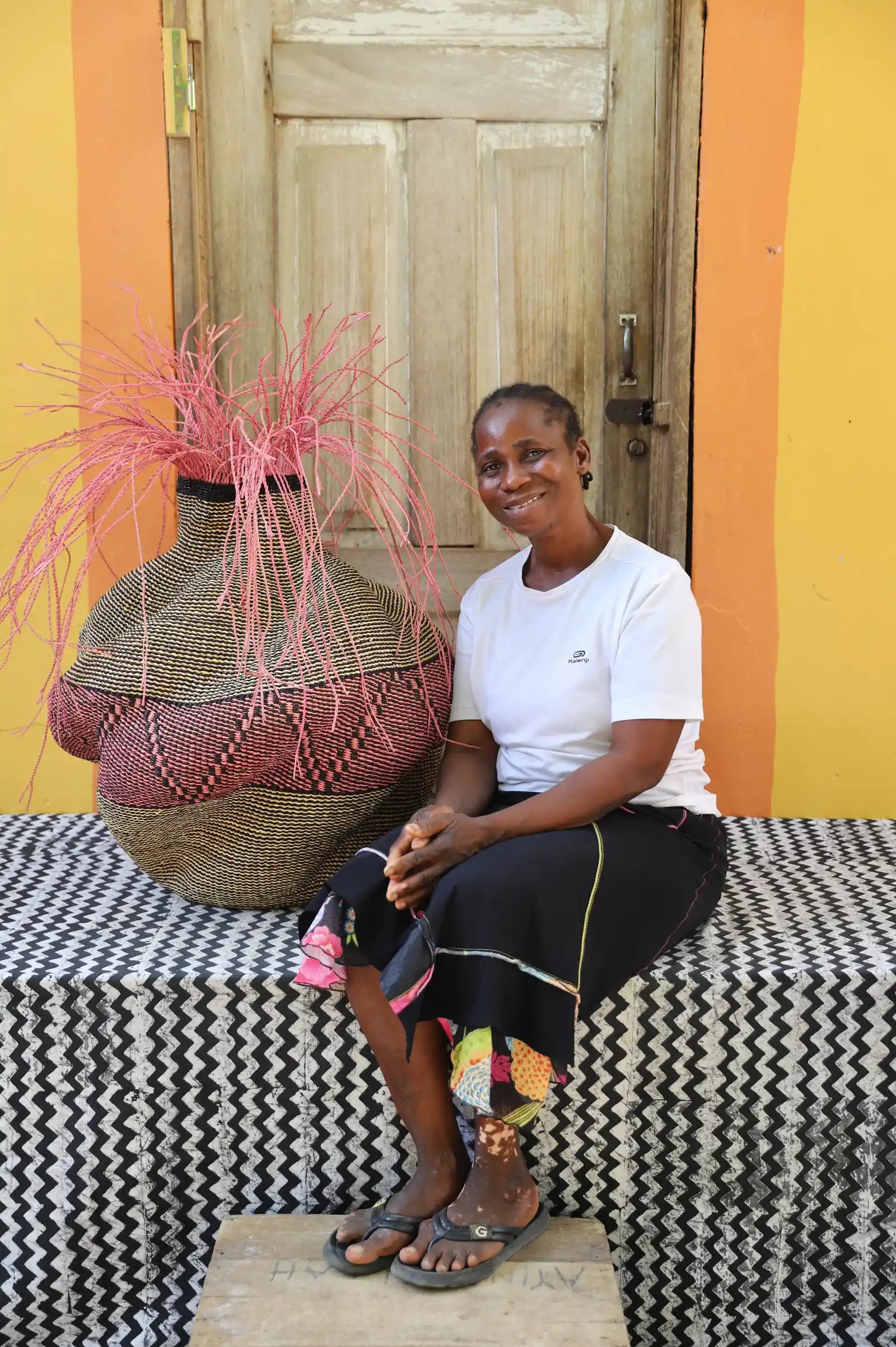 Tua-Tia (Baobab Tree) Art Basket (Medium) by Nsohmah Ayine