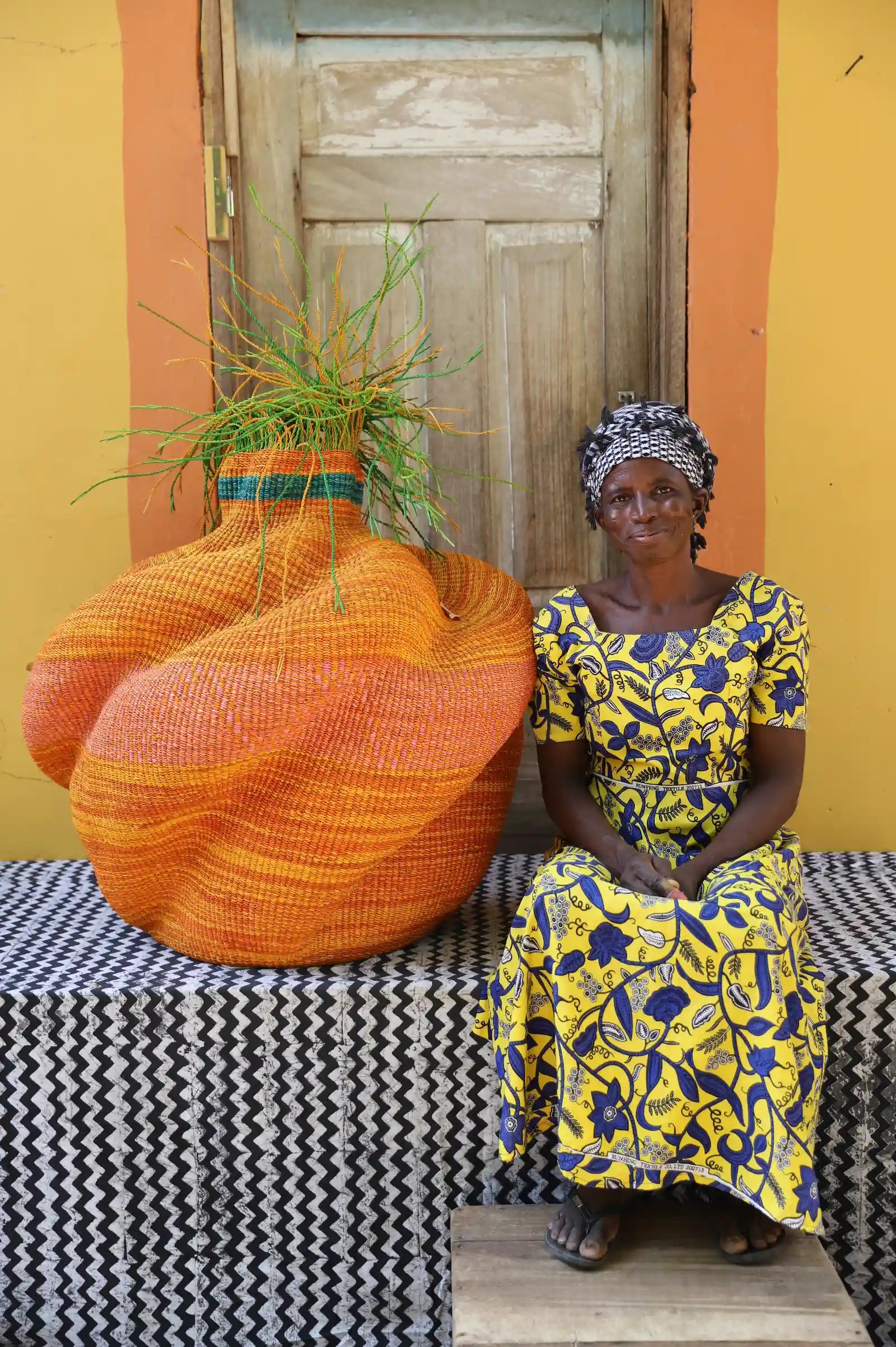 Tua-Tia (Baobab Tree) Art Basket (Large) by Aduko Ayine
