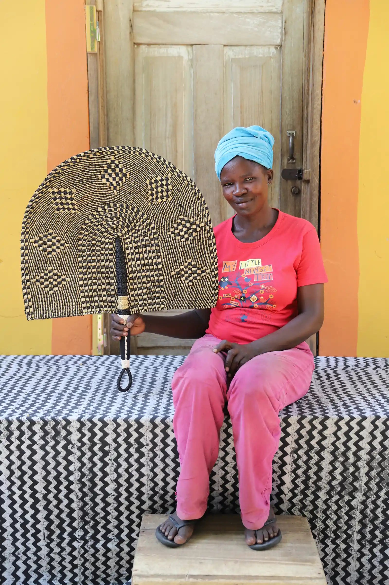 Naba Penga Wall Dècor Fan by Regina Akolgo