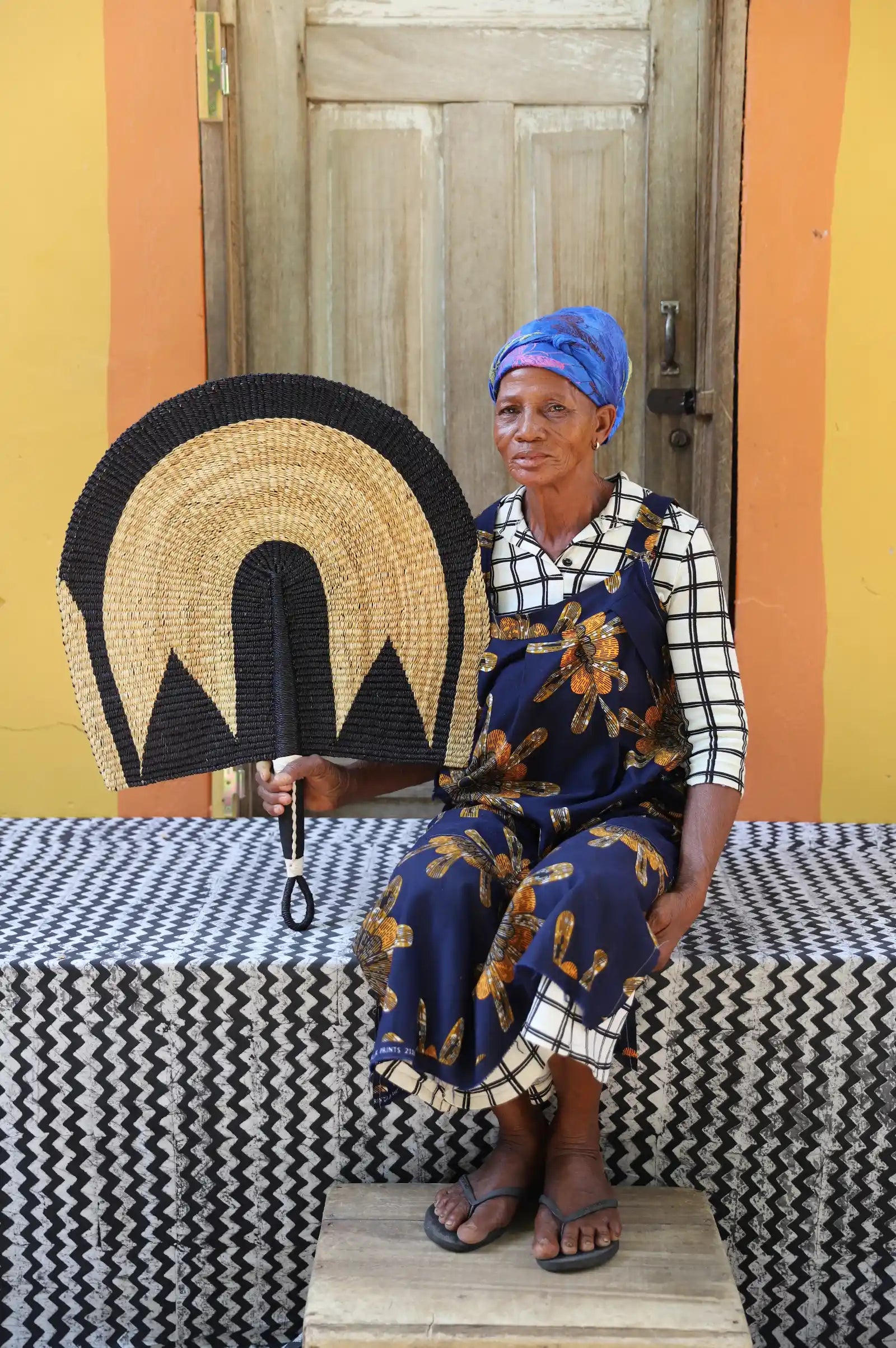 Naba Penga Wall Dècor Fan by Teni Adabire