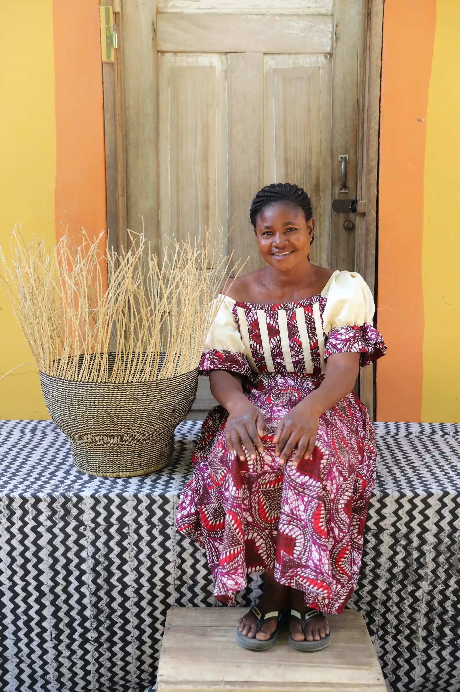 Drum Storage Basket (Large) by Selina Apasinore