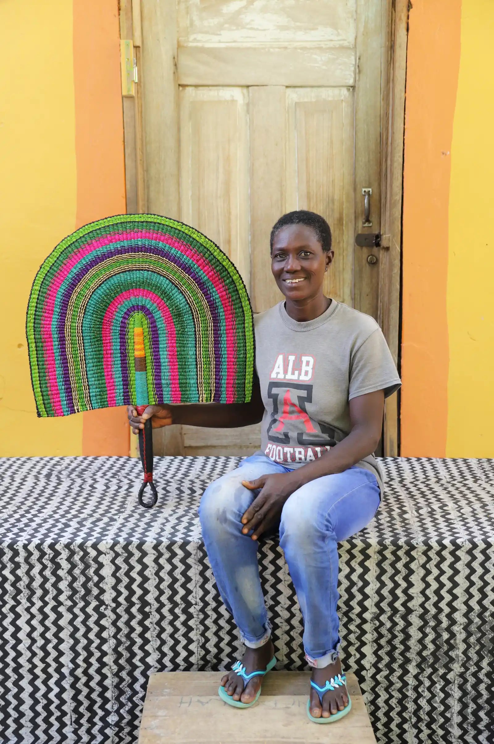 Naba Penga Wall Dècor Fan by Linda Ayamga