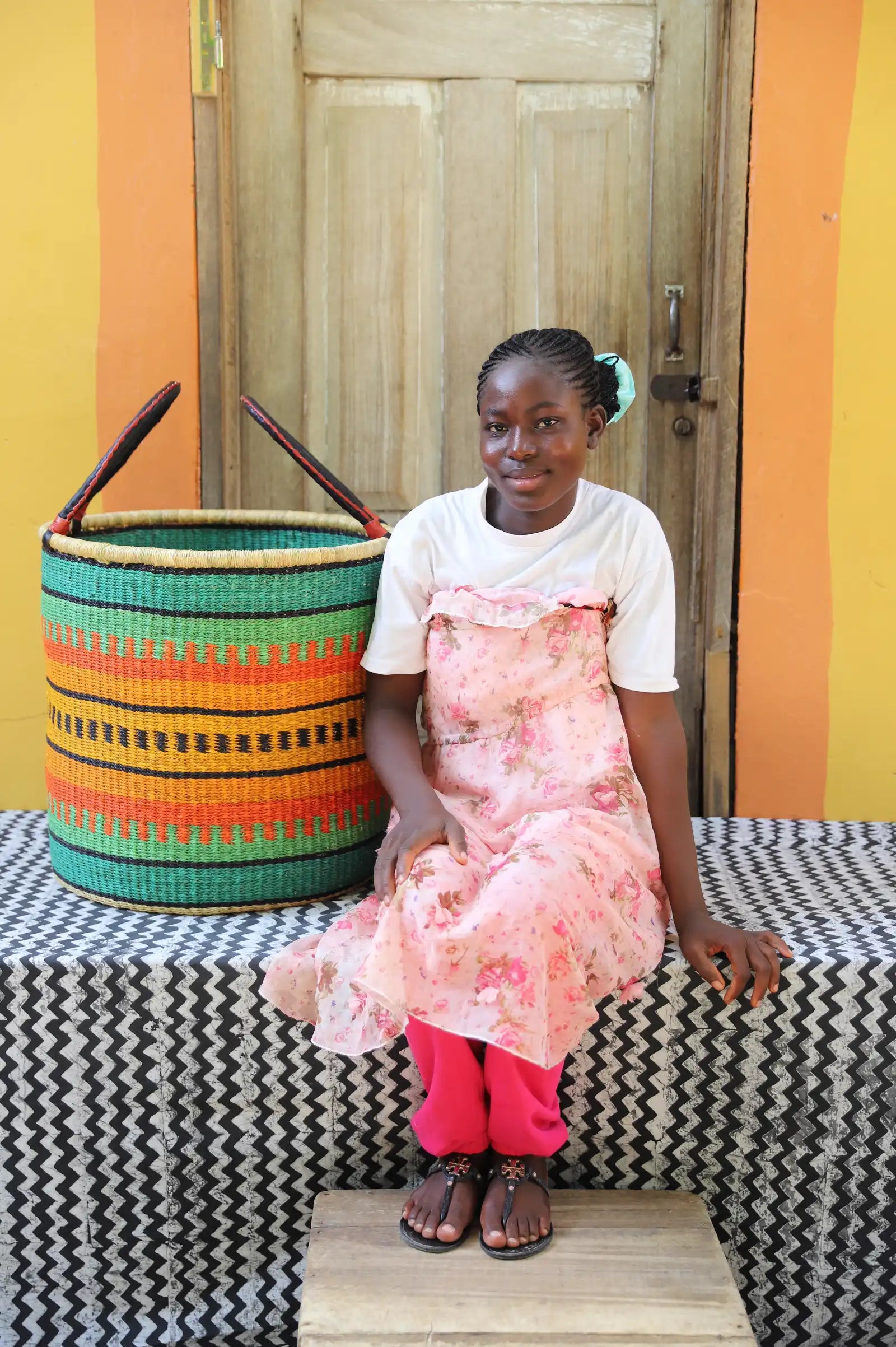 Open Laundry Basket (Large) by Adolinaba Sarah