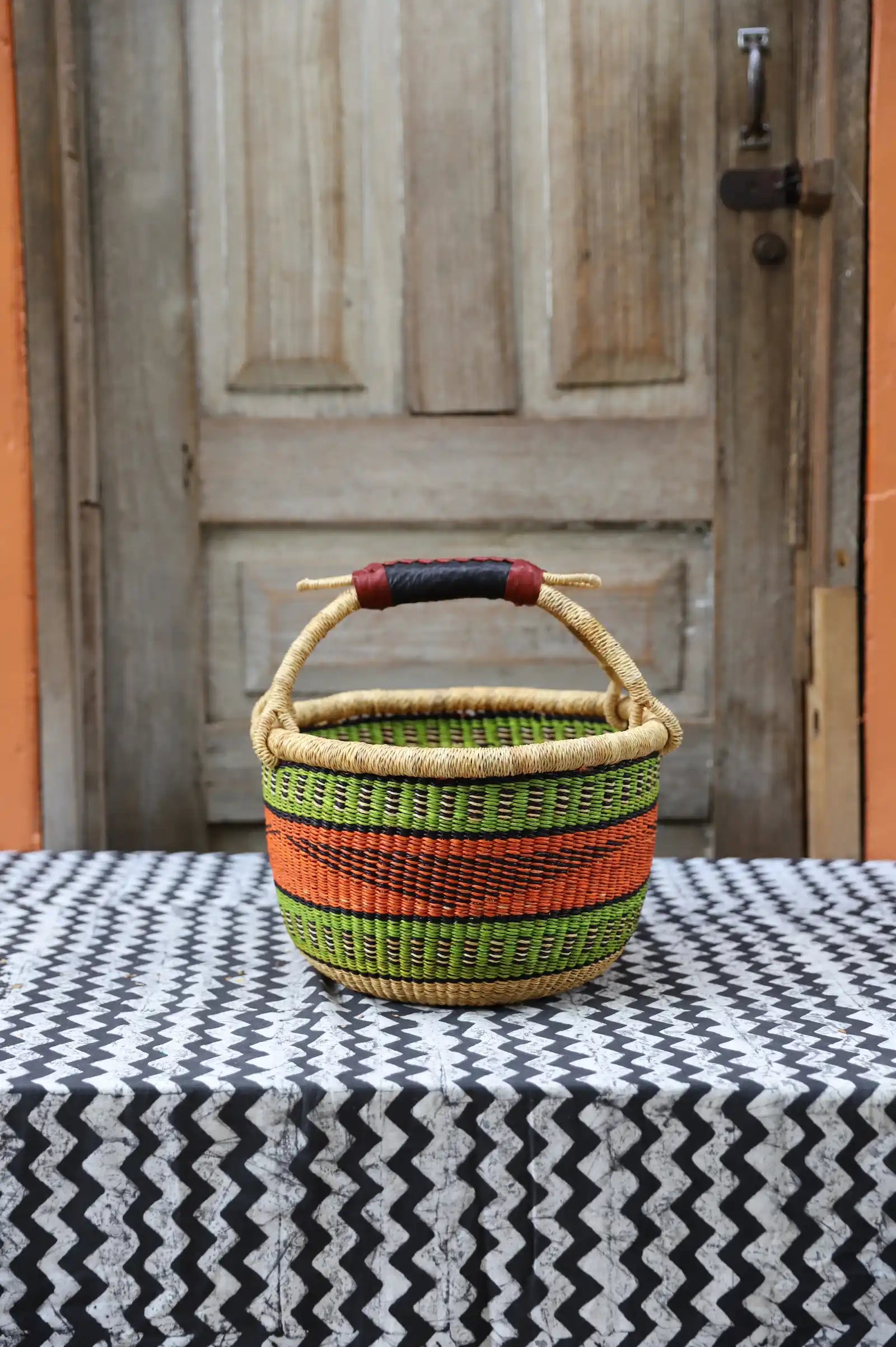 Round Shopping Basket(Small) by Alahere Abentara