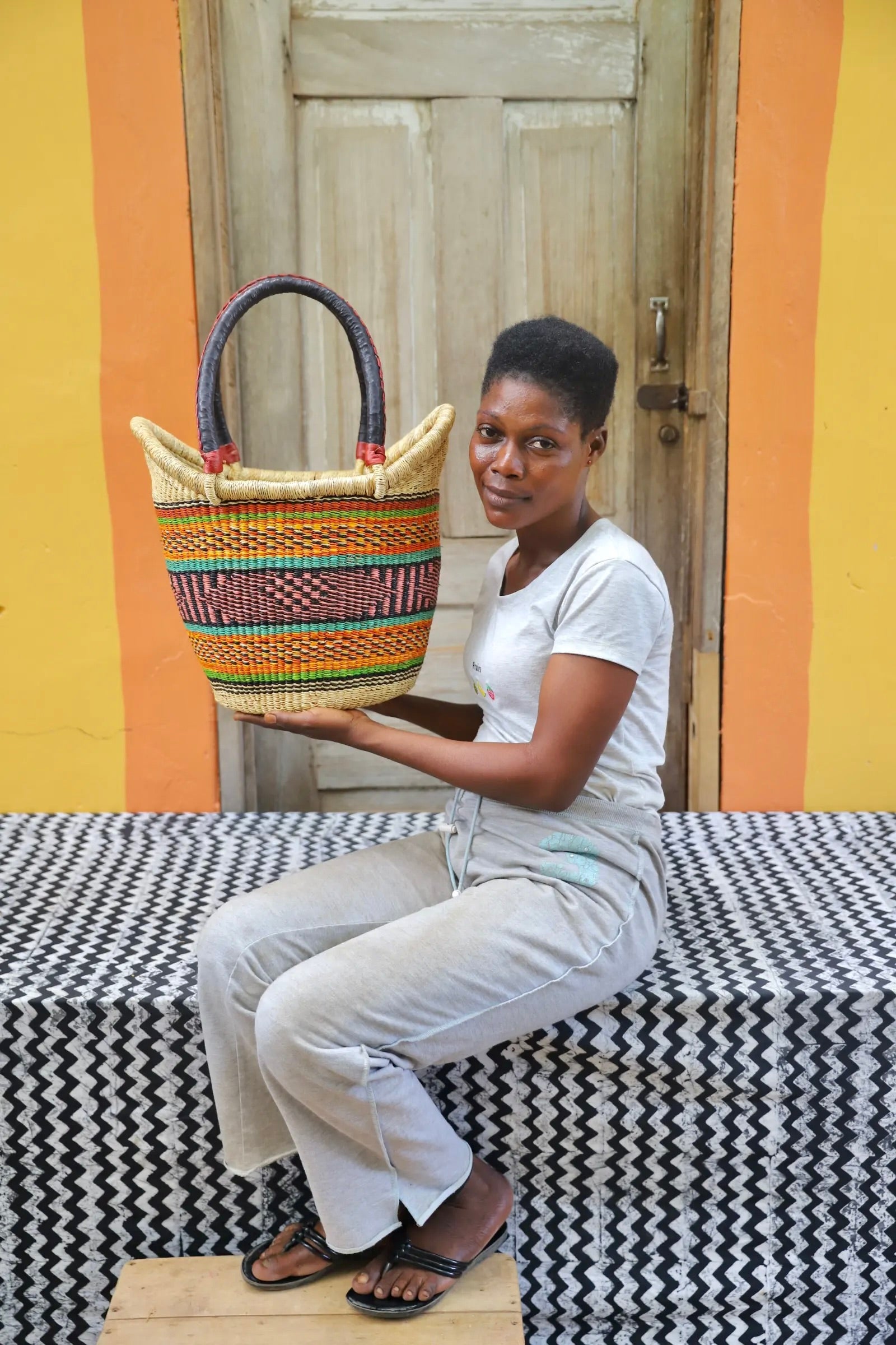 Nyariga Shopping Basket (Medium) by Gifty Adagaam