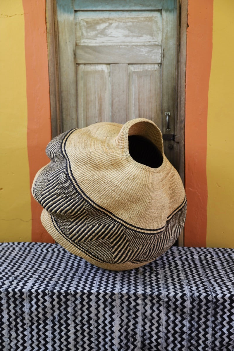 Conch (Katayeli Tia) Art Basket  (Large) by Joyce Adagaam