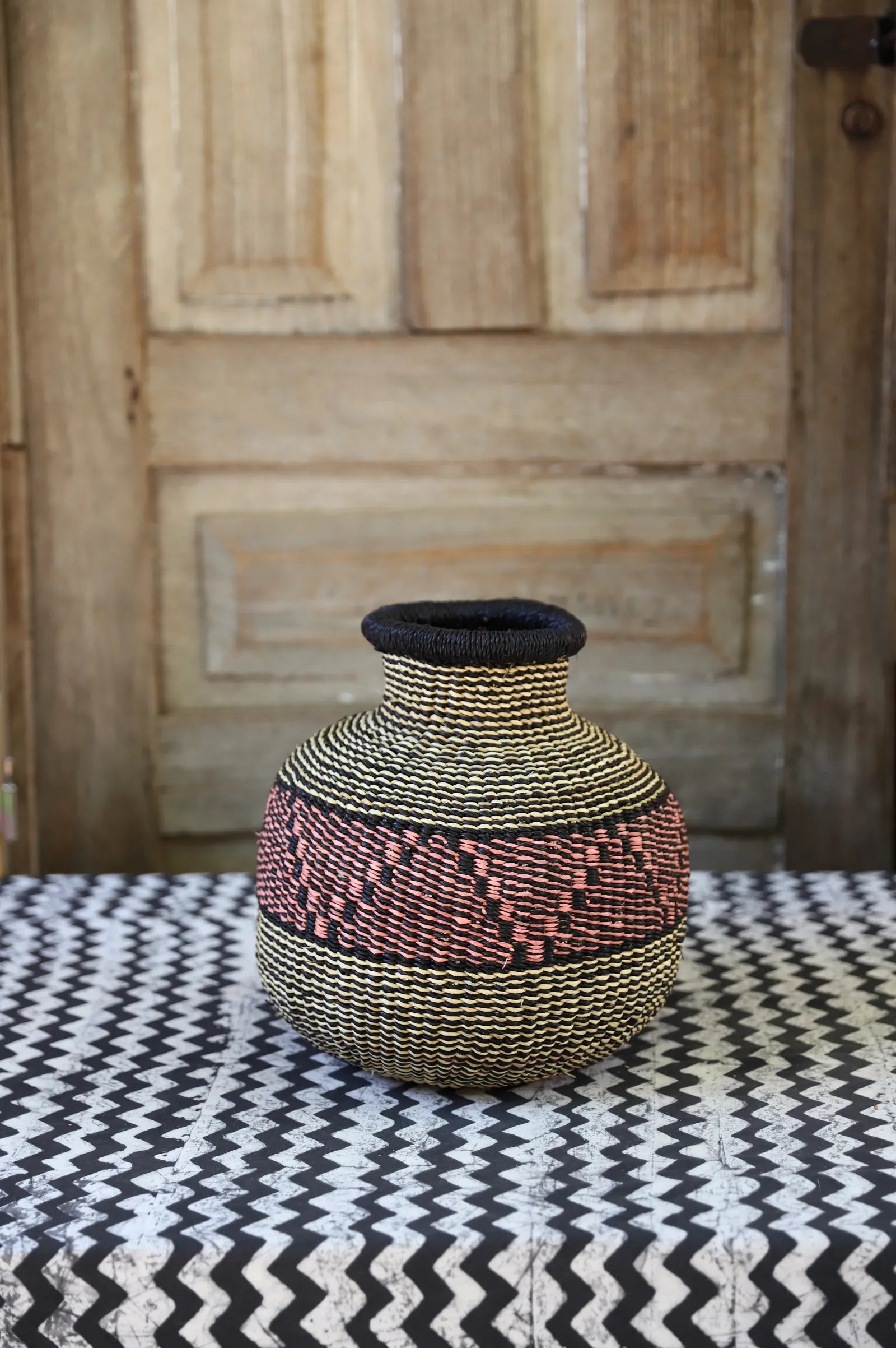 Jemima 10 Cows Dècor Basket (Tiny)  by Afia Adukbillah