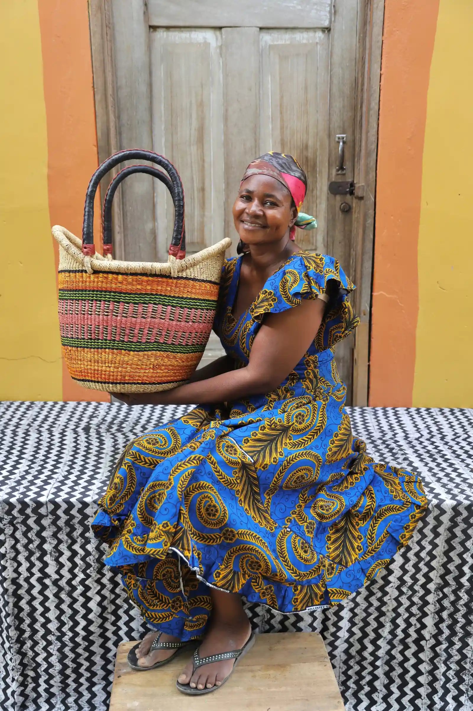 Nyariga Shopping Basket (Large) by Selina Apasinore