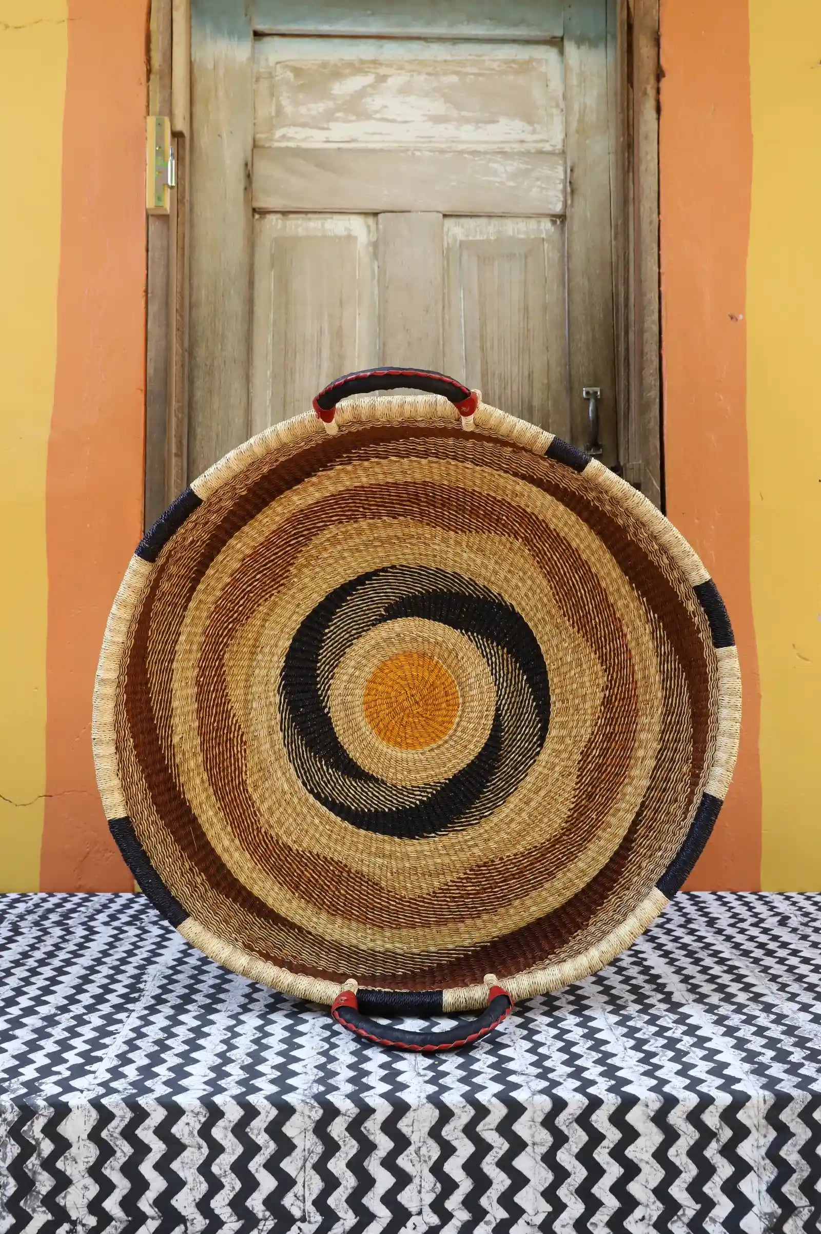 Woven Tray Wall Décor (Double Weave) (Large) by Azumah Nsohnam