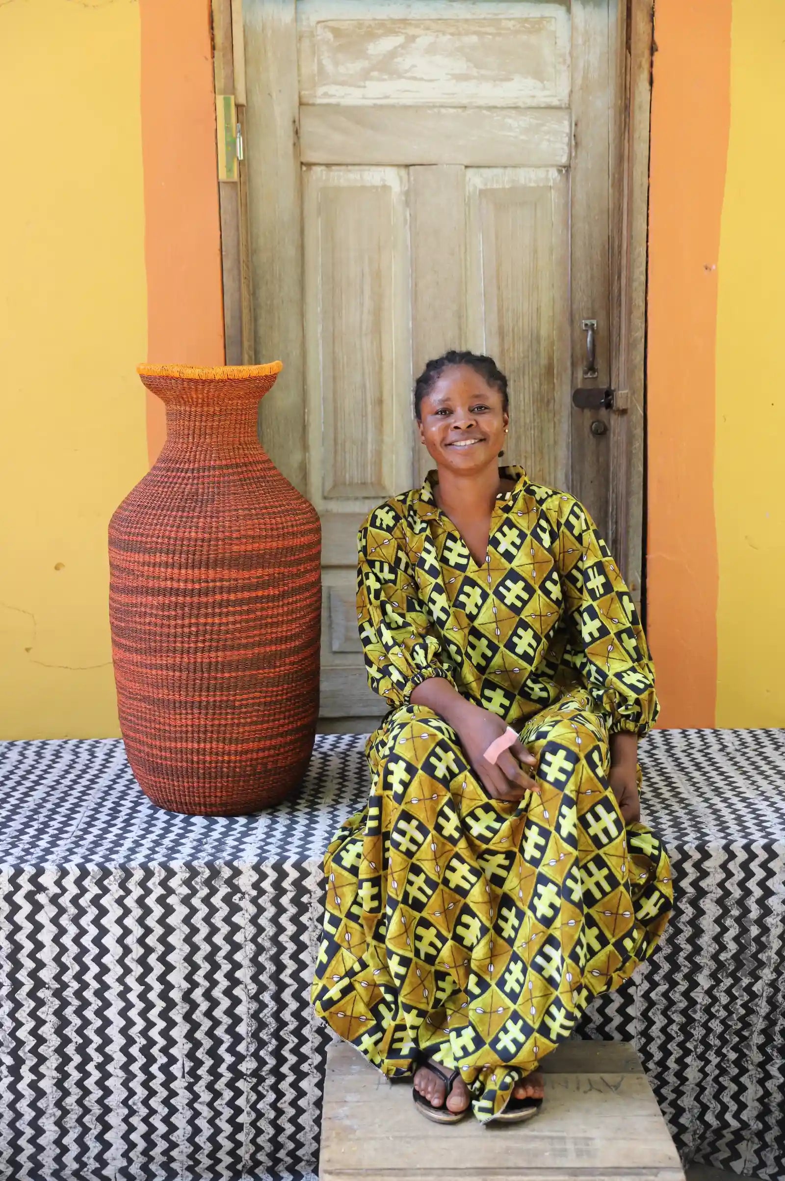 Terra Art Basket (Medium) by Faustina Abeene