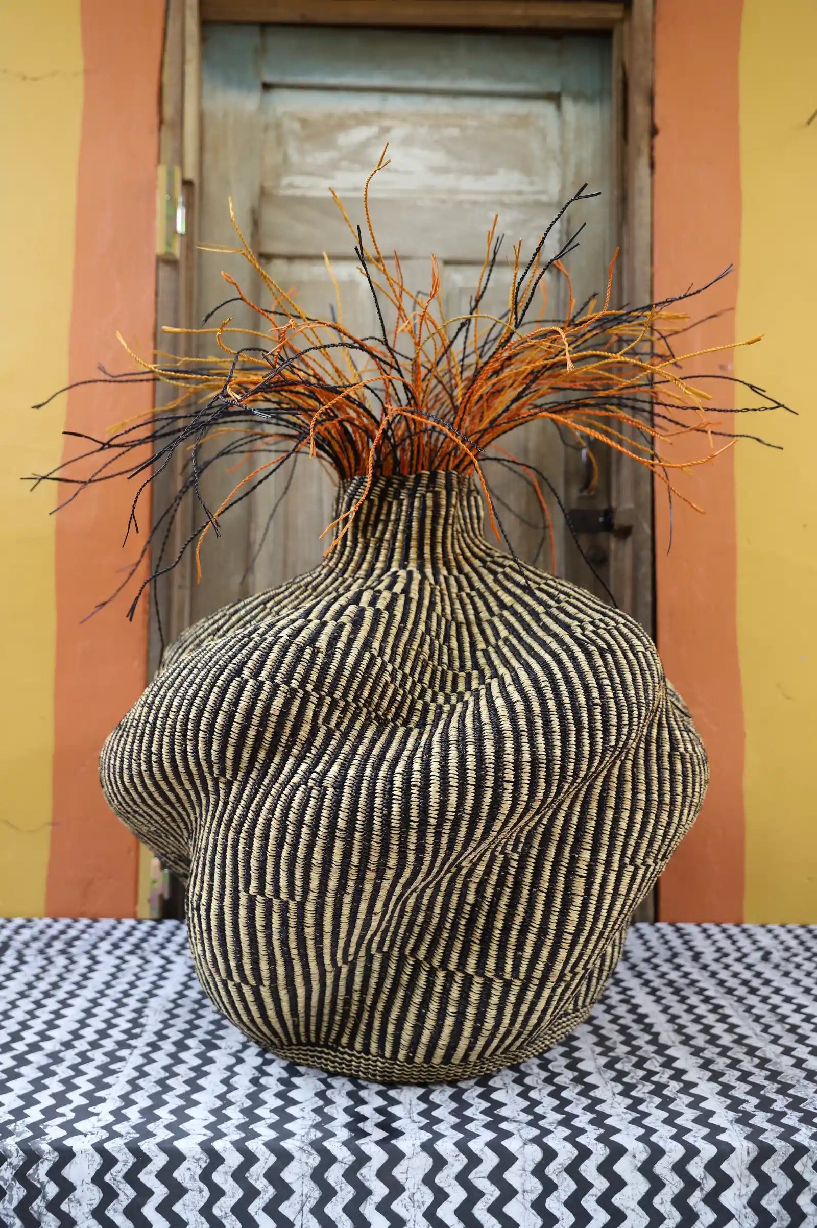 Tua-Tia (Baobab Tree) Art Basket (Large) by Apogbire Asigbire