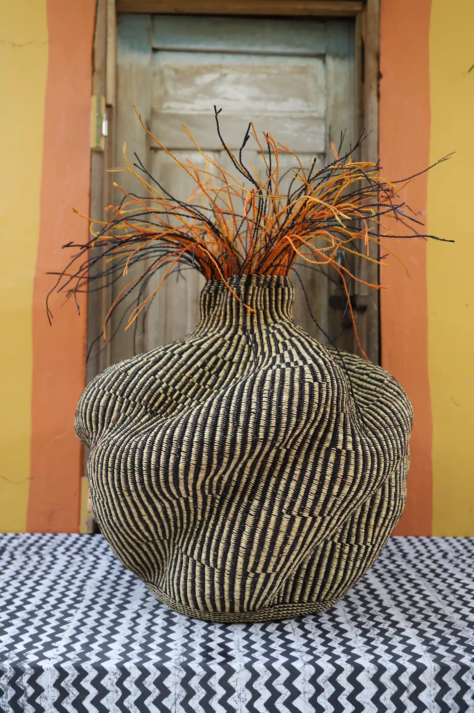 Tua-Tia (Baobab Tree) Art Basket (Large) by Apogbire Asigbire