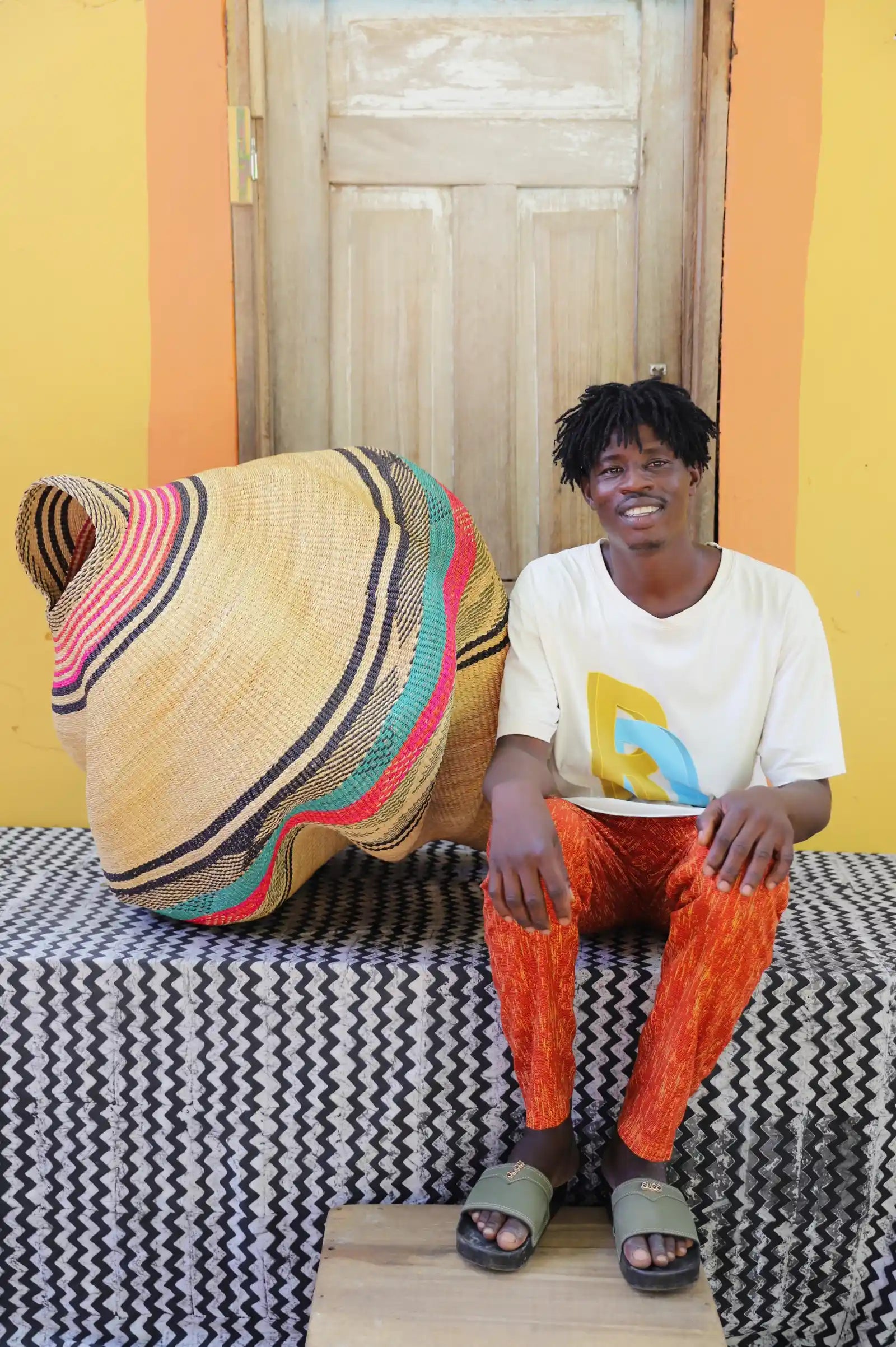 Conch (Katayeli Tia) Art Basket  (Large) by Avoore Alagbona