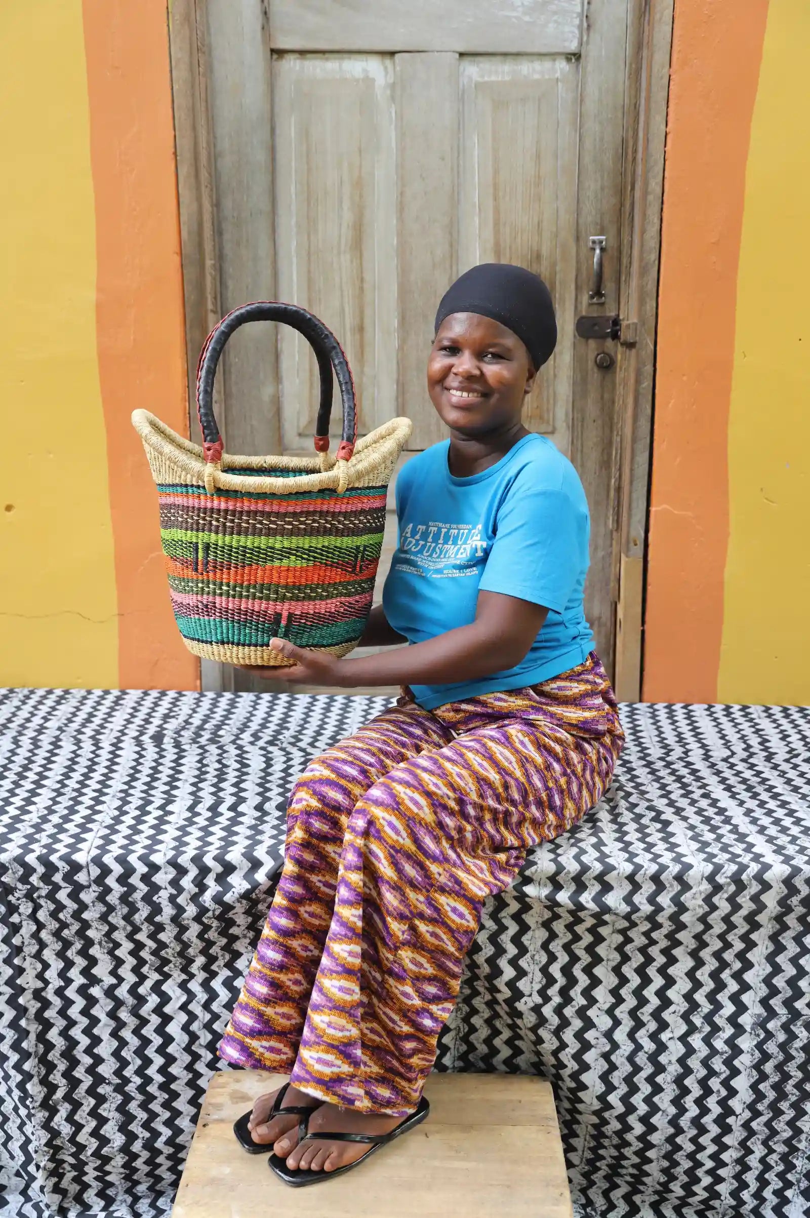 Nyariga Shopping Basket (Small) by Martha Adongo