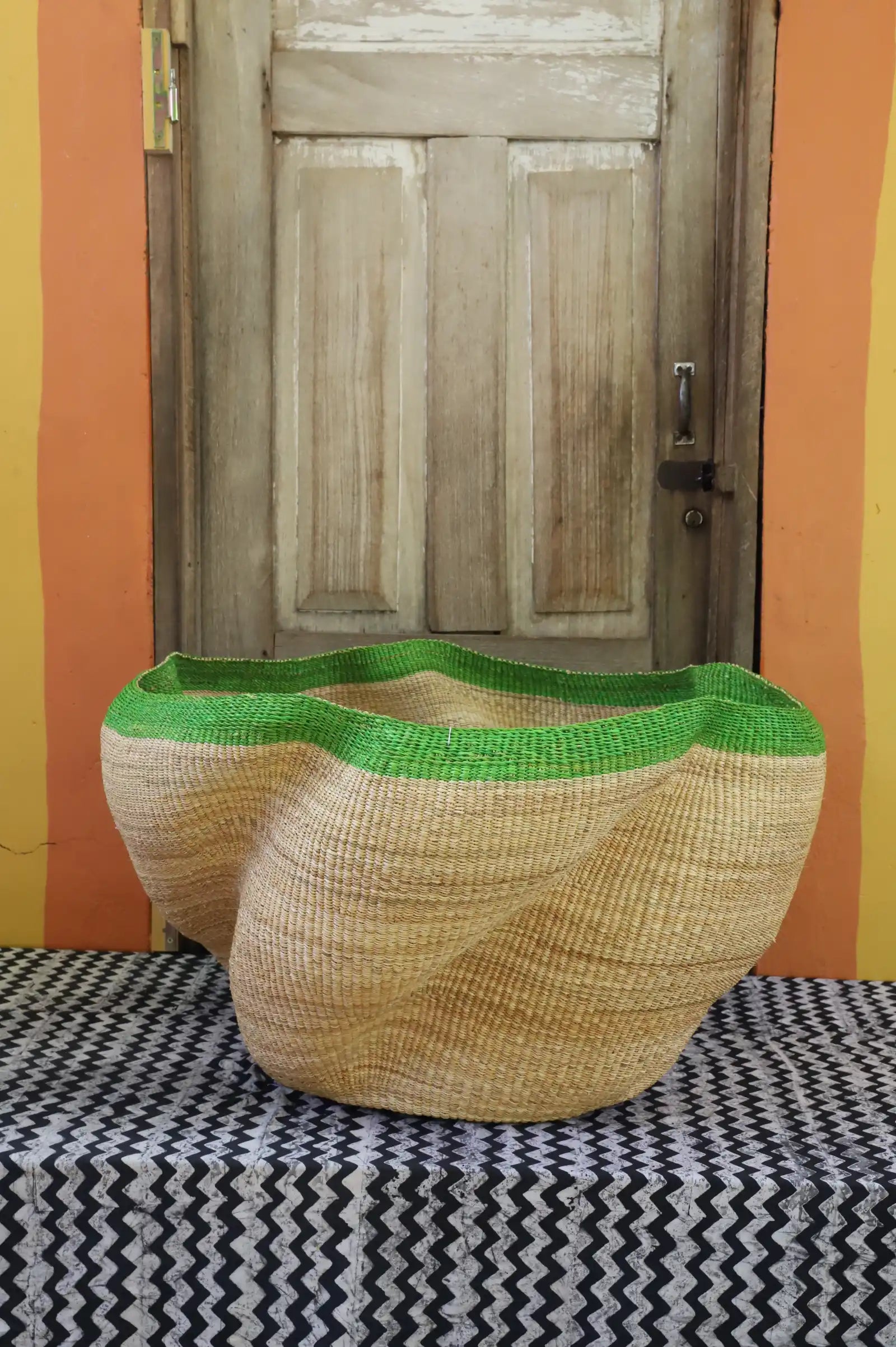 Giant Wave Art Basket by Eva Nsohbillah