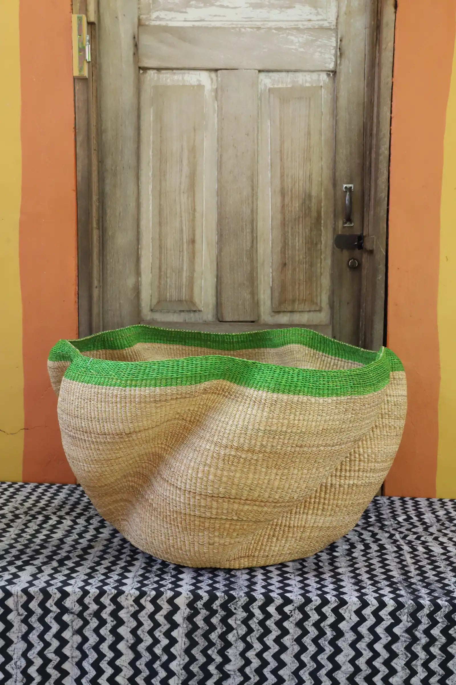 Giant Wave Art Basket by Eva Nsohbillah