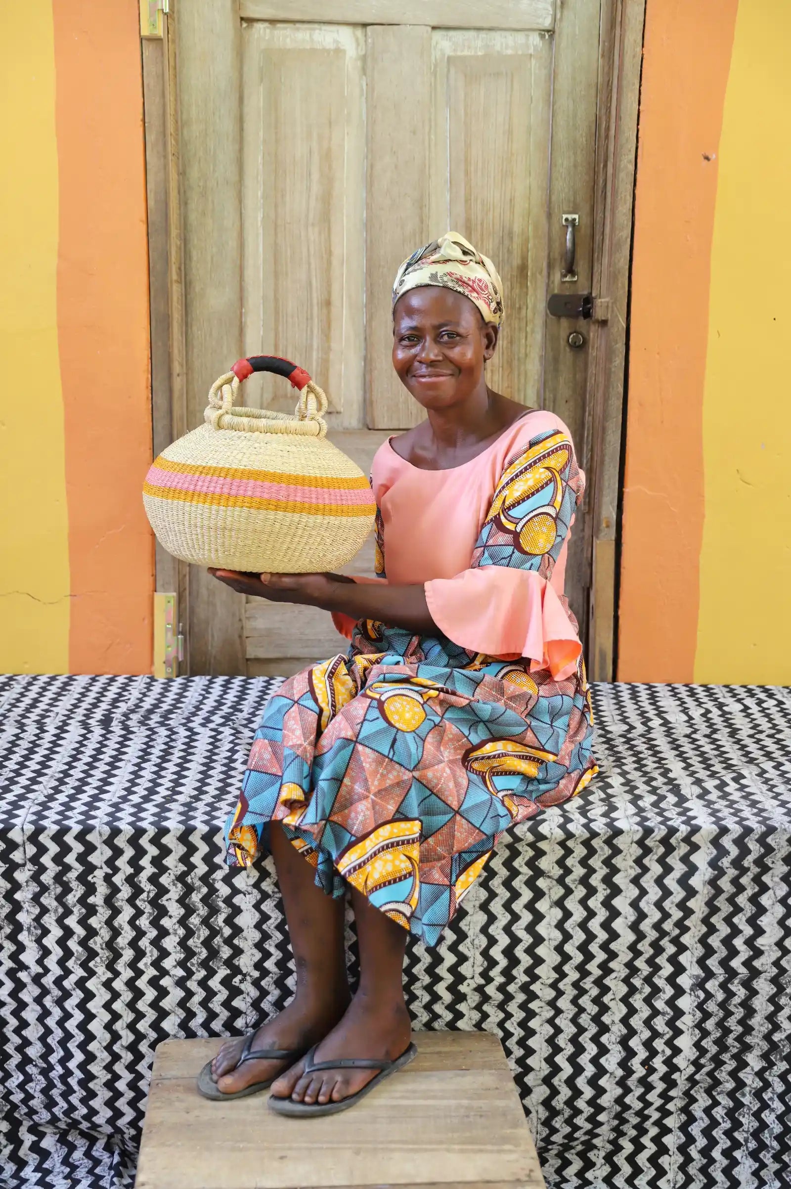 Pot Storage Basket (Small) by Nyaamah Atingabono