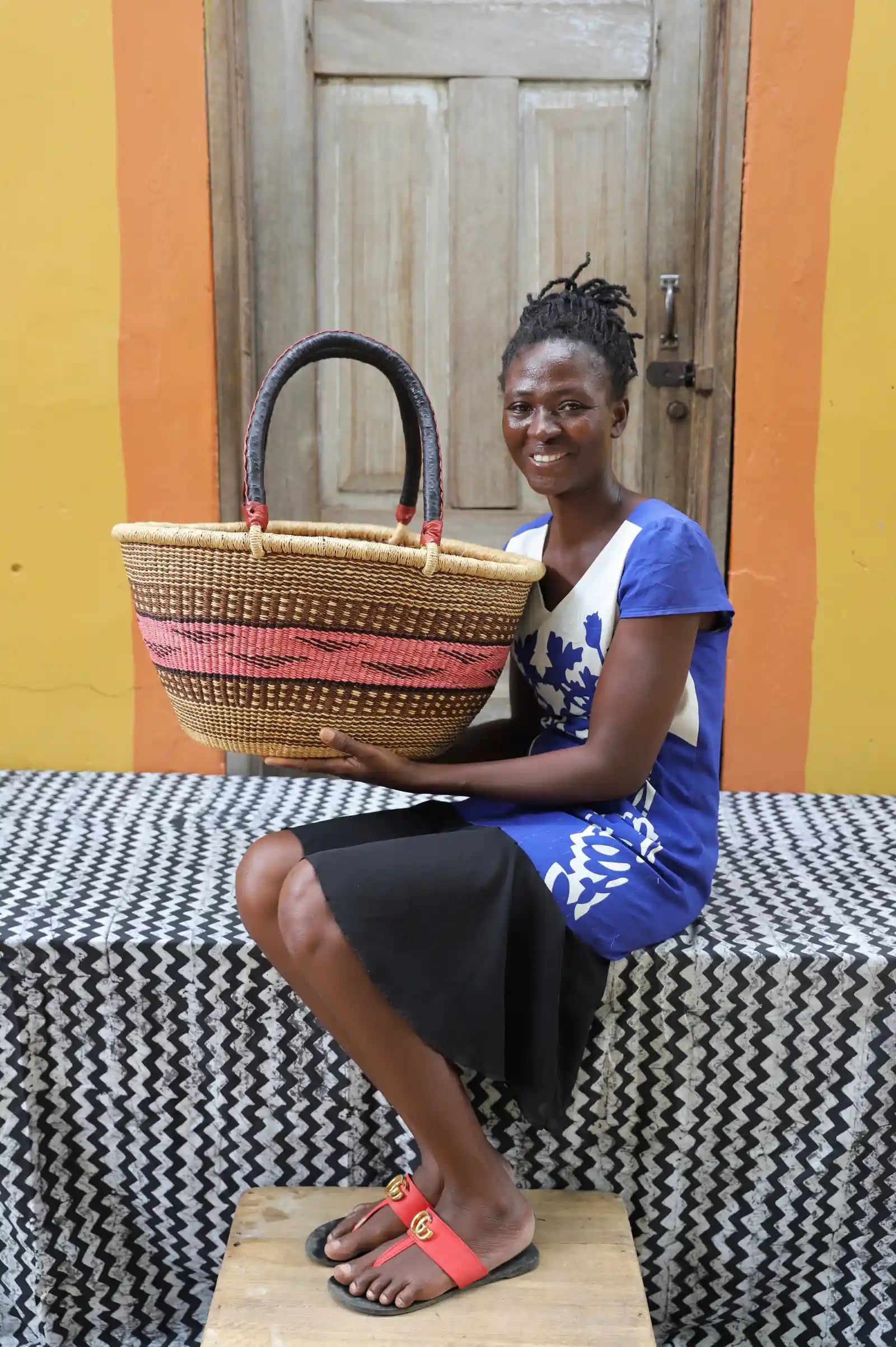 Oval Shopping Basket (Large) by Pepetual 