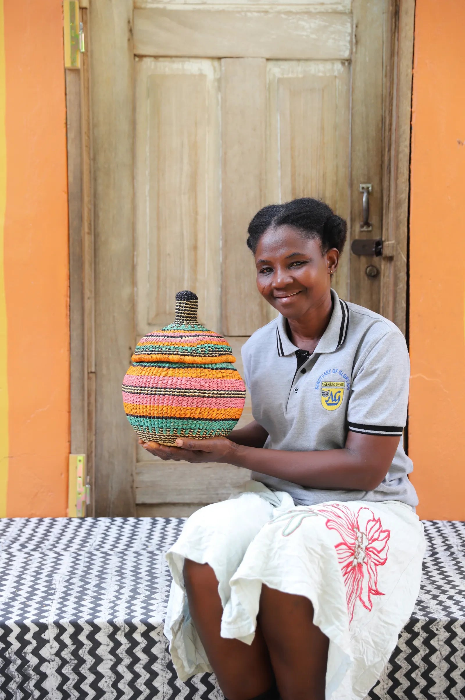Orbit Storage Basket (Small) by Adukomah Atingalebkya