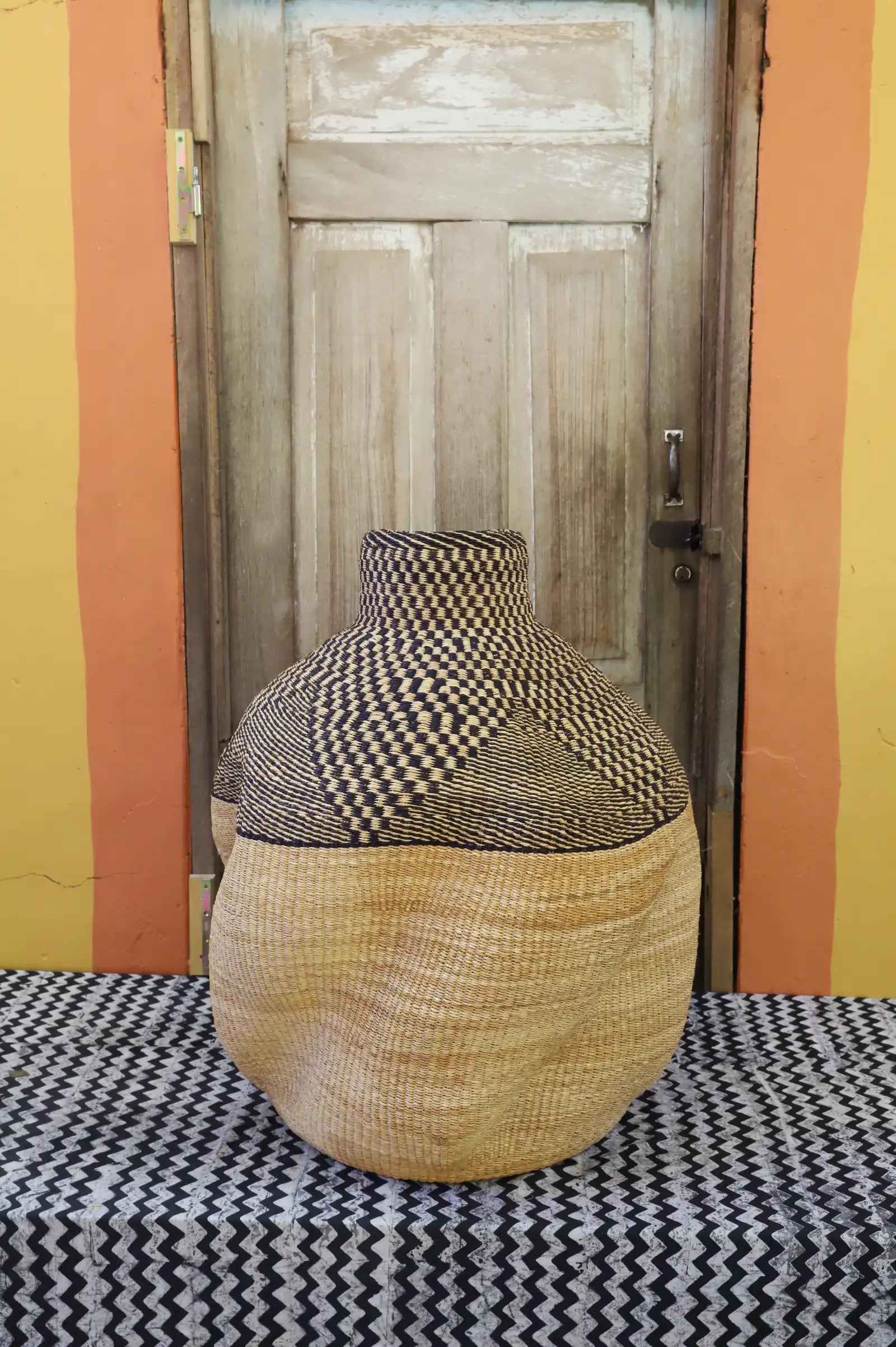 The Slow Wave Vase Art Basket (Medium) by Benjamin Atiah