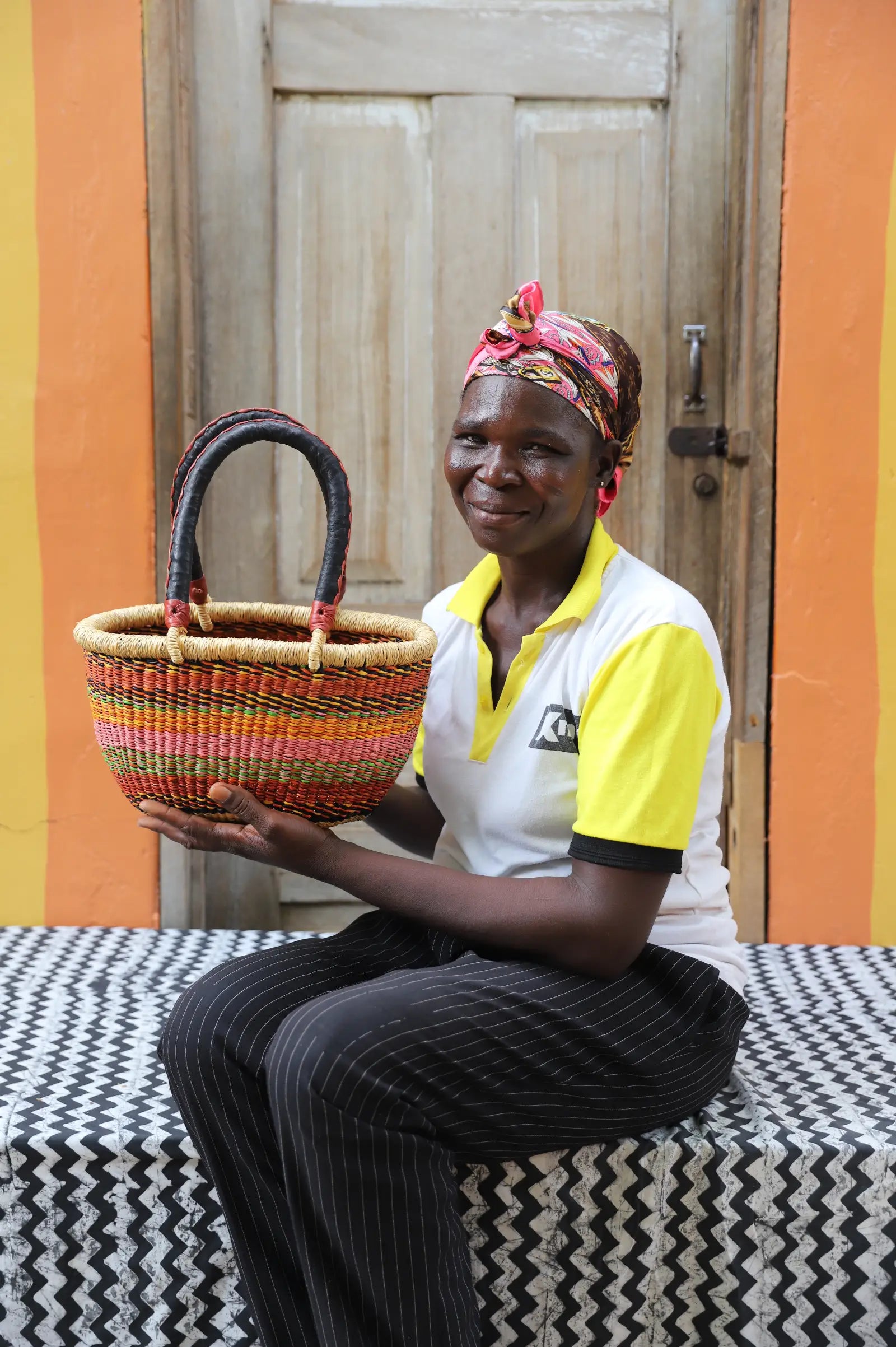 Oval Shopping Bag (Tiny) by Nsoh Nsohnam