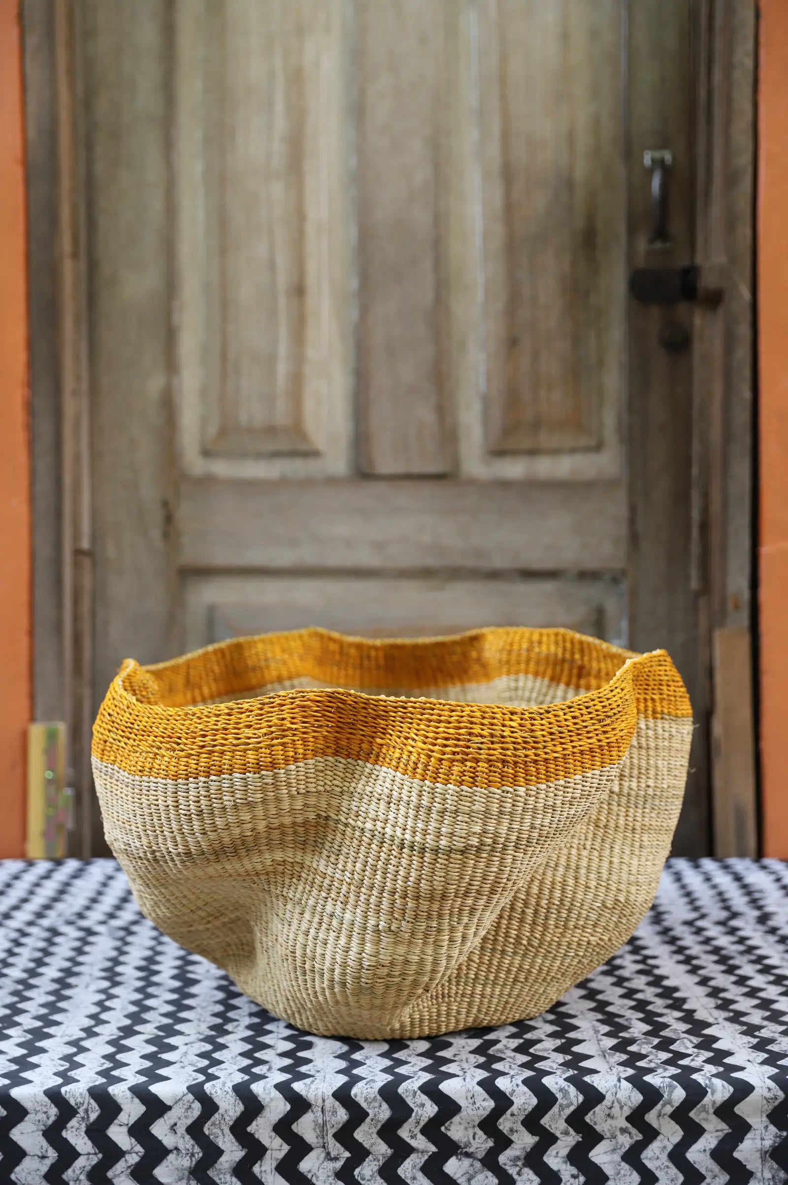 Pakurigo Wave Home  Décor Basket (Large) by Lamisi Ayine