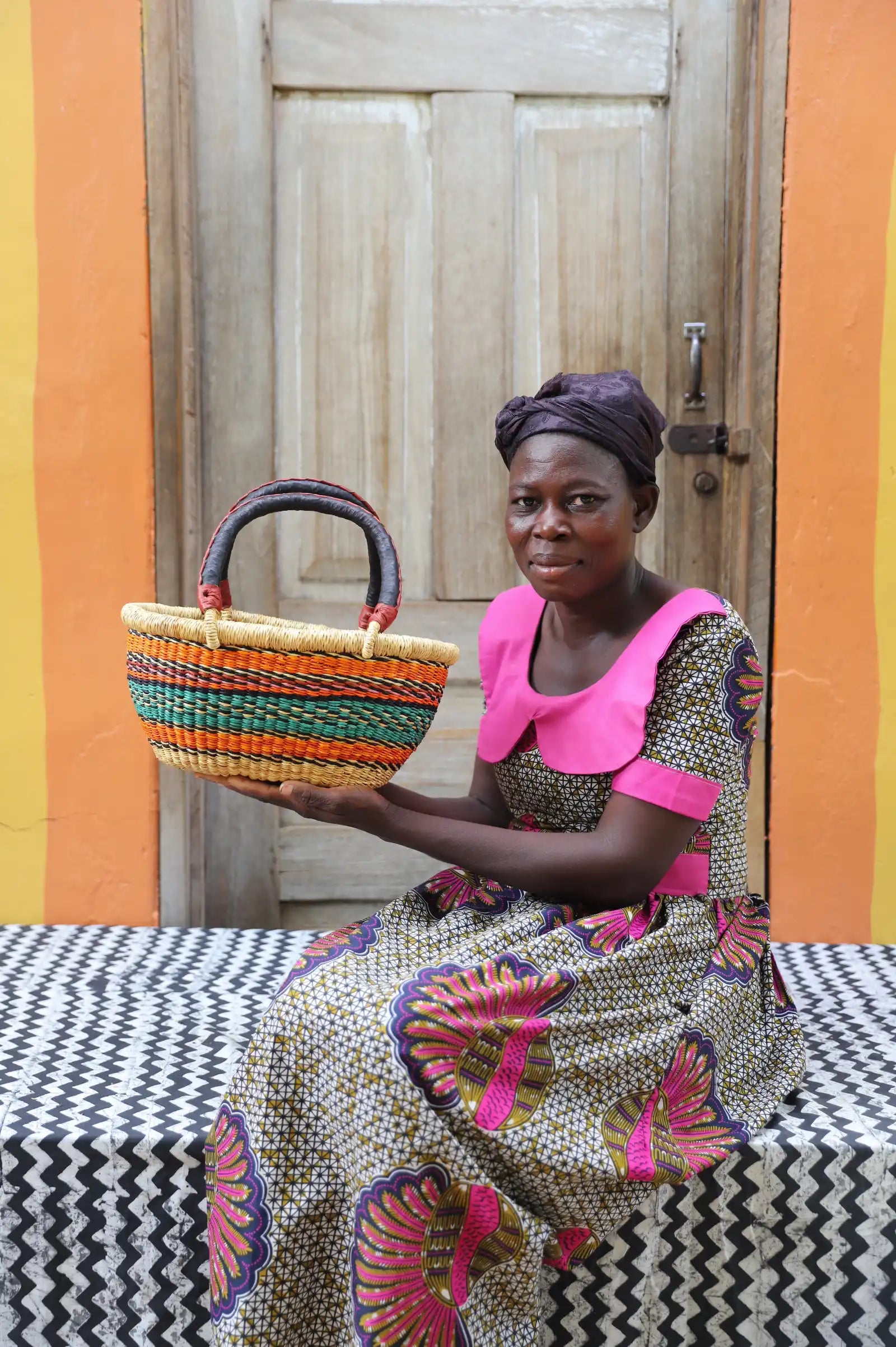 Oval Shopping Bag (Tiny) by Ayinpoka Anafo