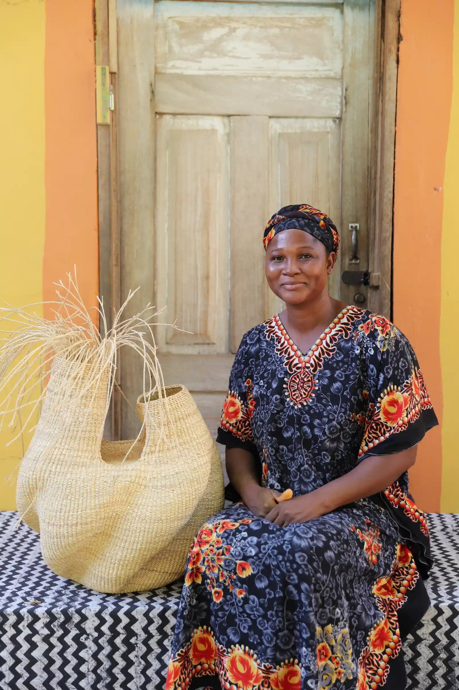 Woman and Man Art Basket (Small) Mary Ayinbora