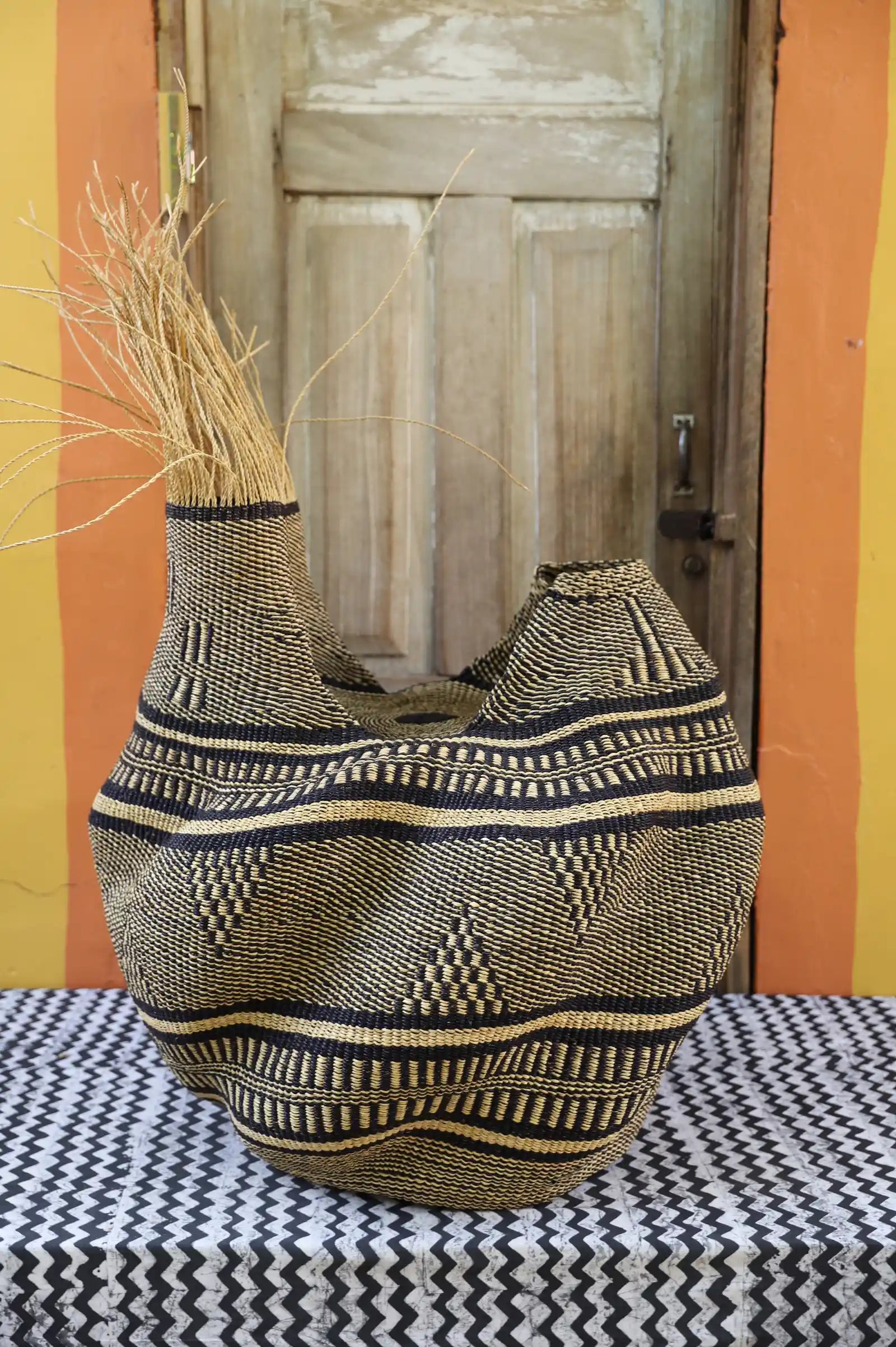Woman and Man Art Basket by Cynthia Ayine
