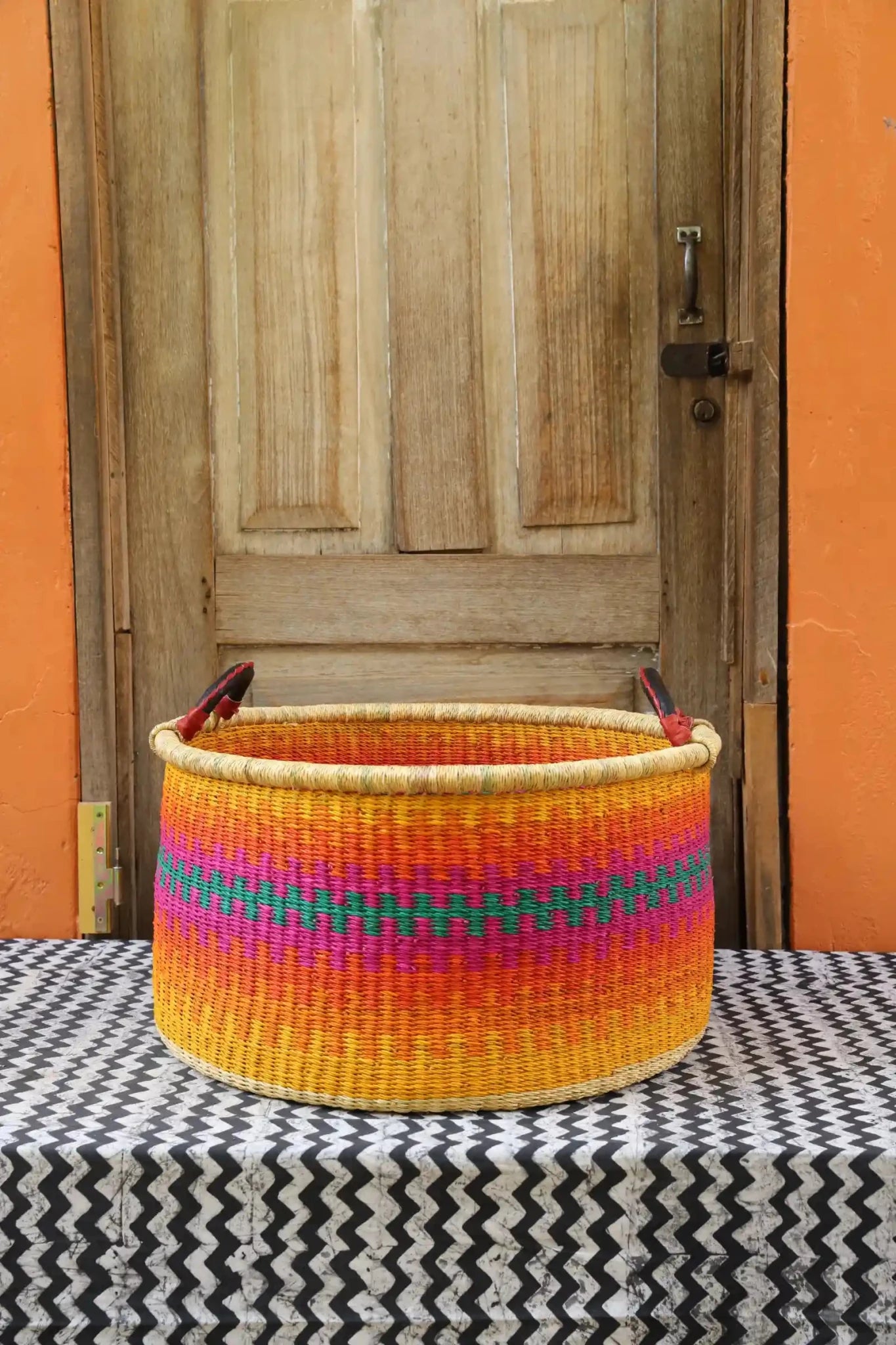 Woven Tub (Large) handwoven in Ghana