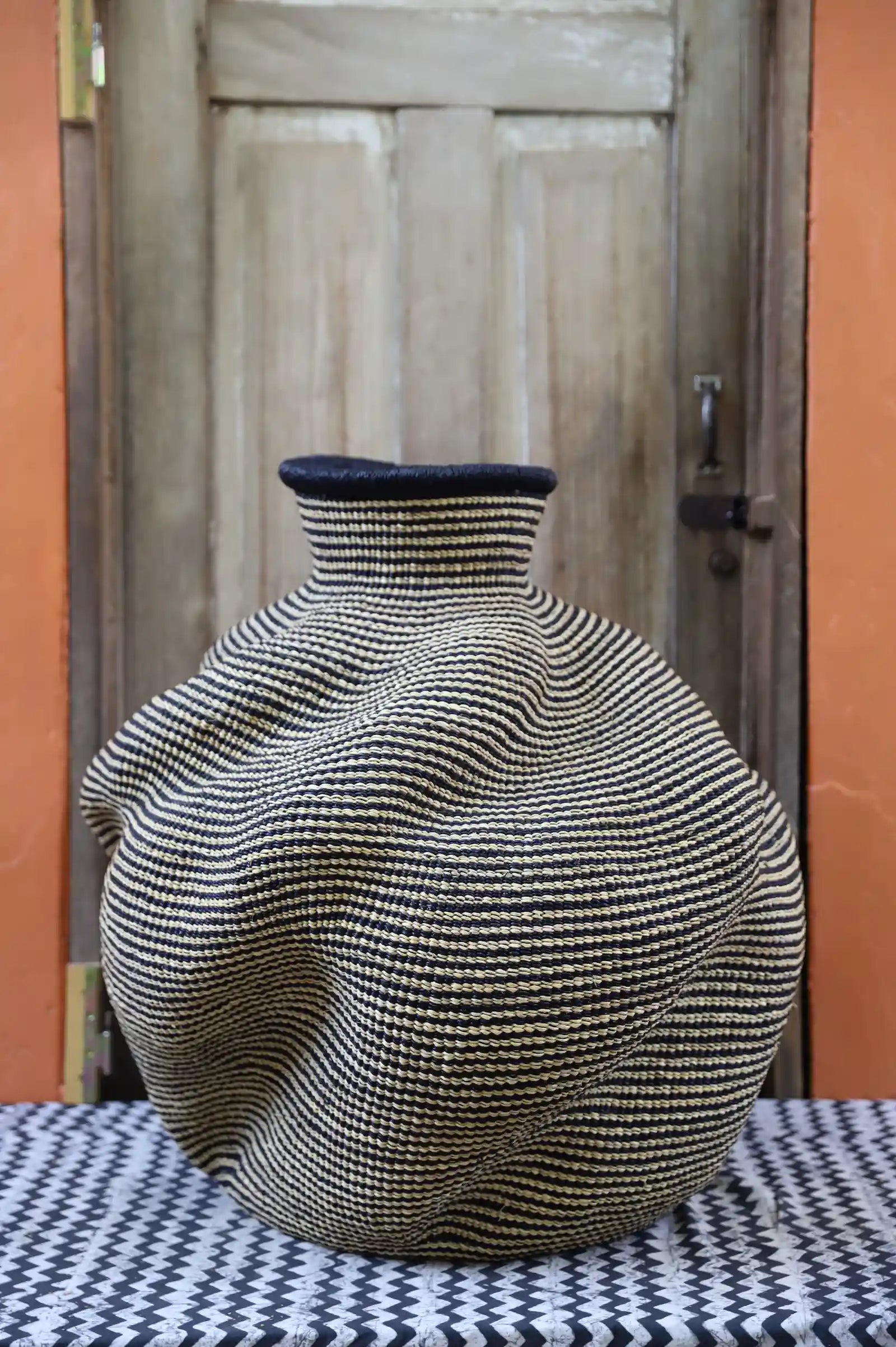 De-engo Art Basket (Large)  by  Modesta Adongo