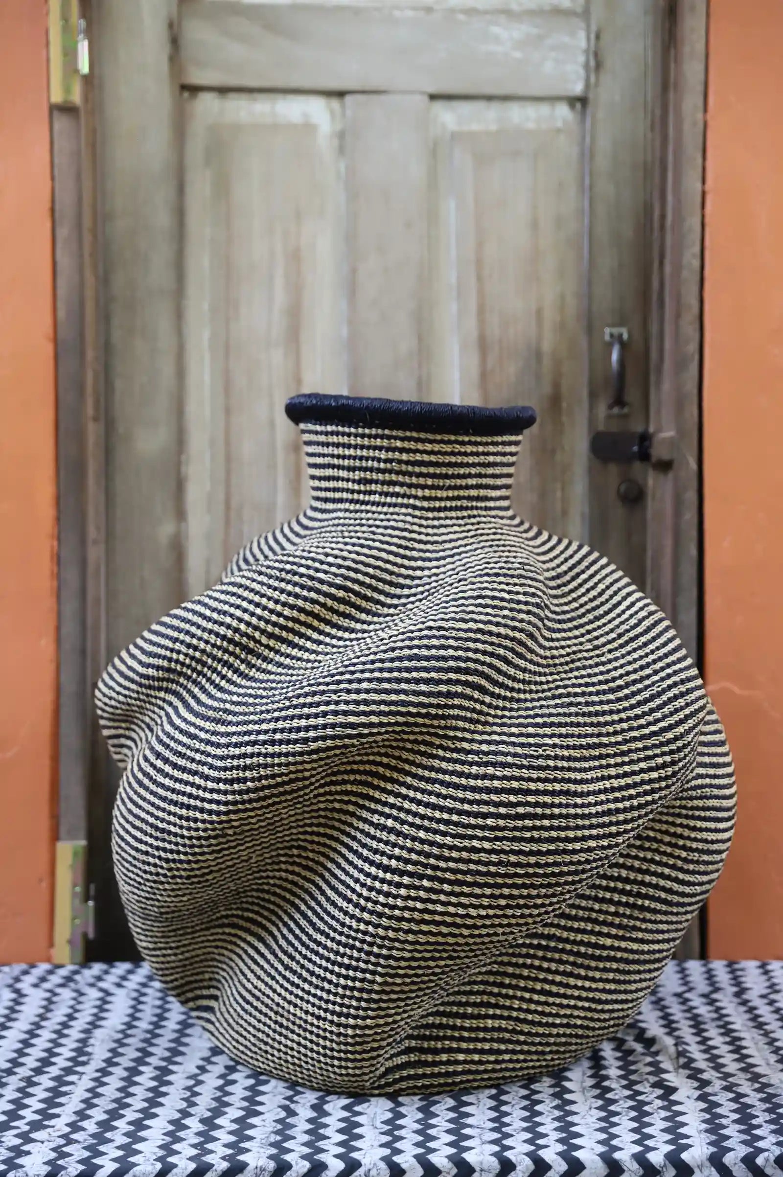 De-engo Art Basket (Large)  by  Modesta Adongo