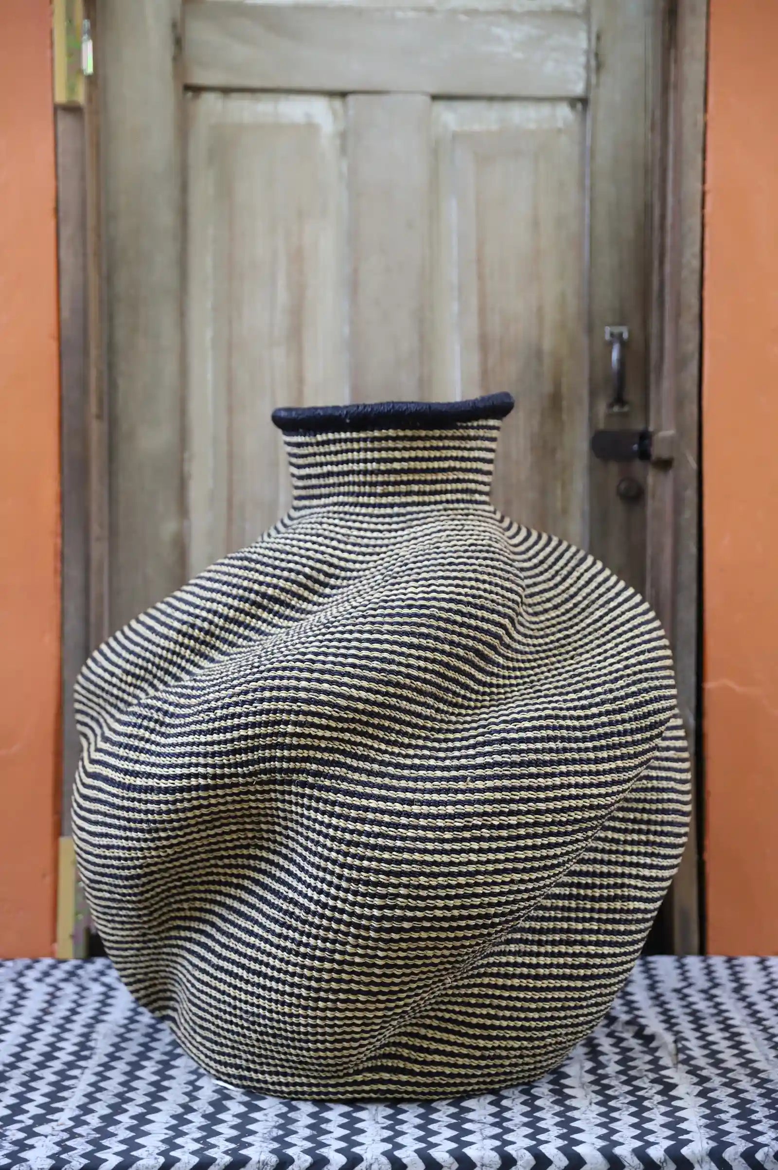 De-engo Art Basket (Large)  by  Modesta Adongo