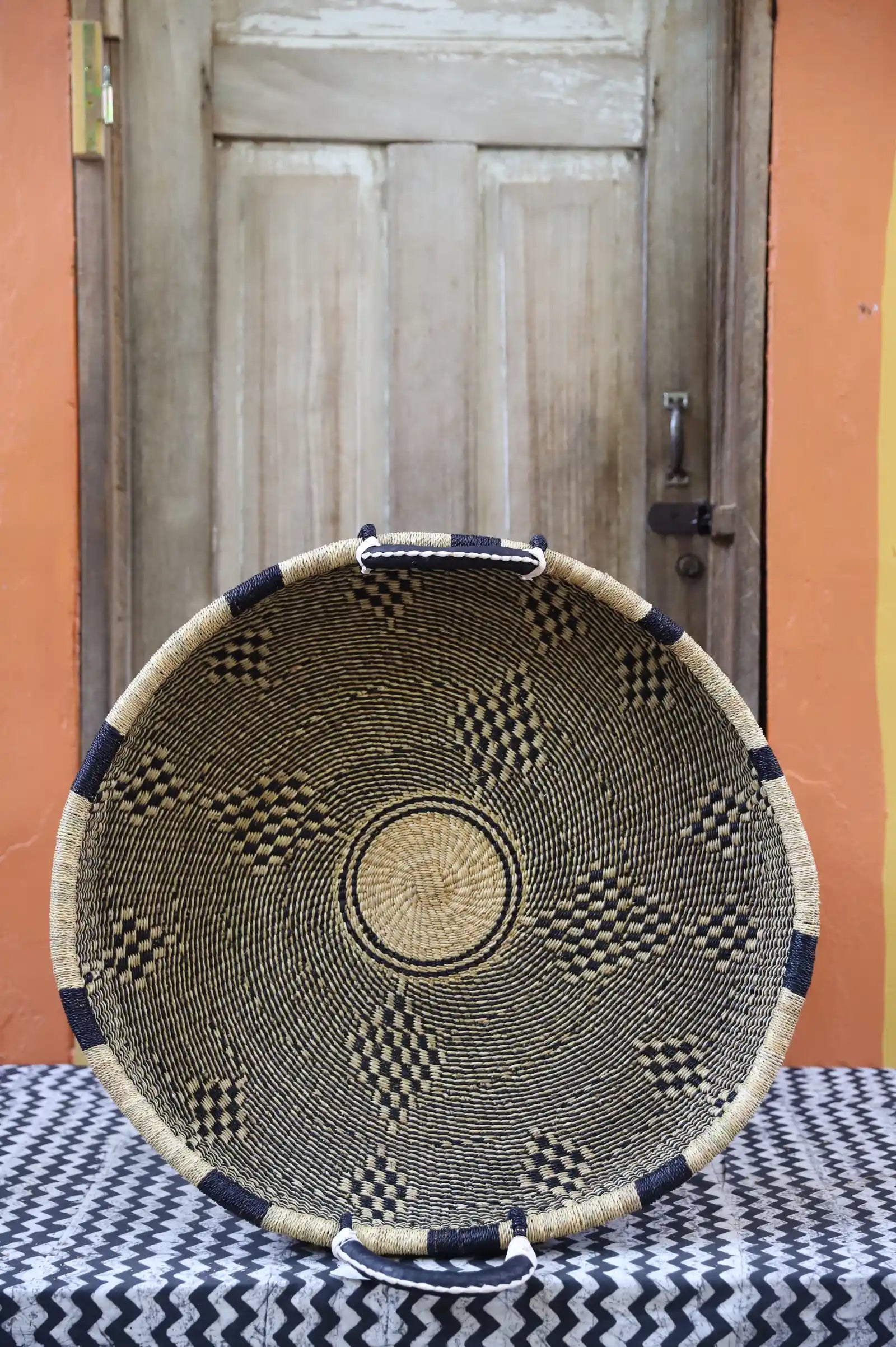 Woven Tray Wall Décor (Double Weave) (Large) by Helen Azure