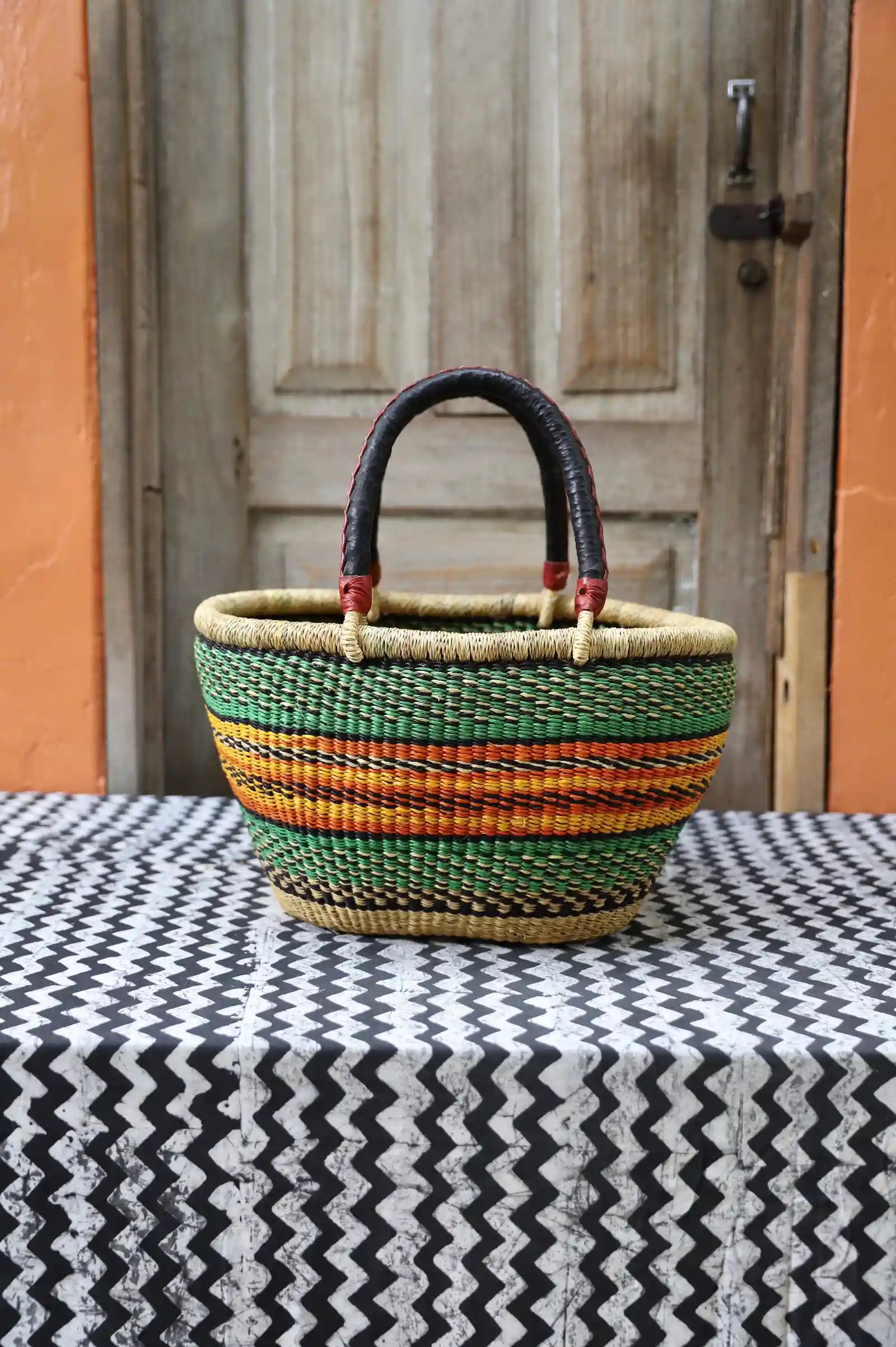 Oval Shopping Bag (Medium) by  Avoore Alagbona