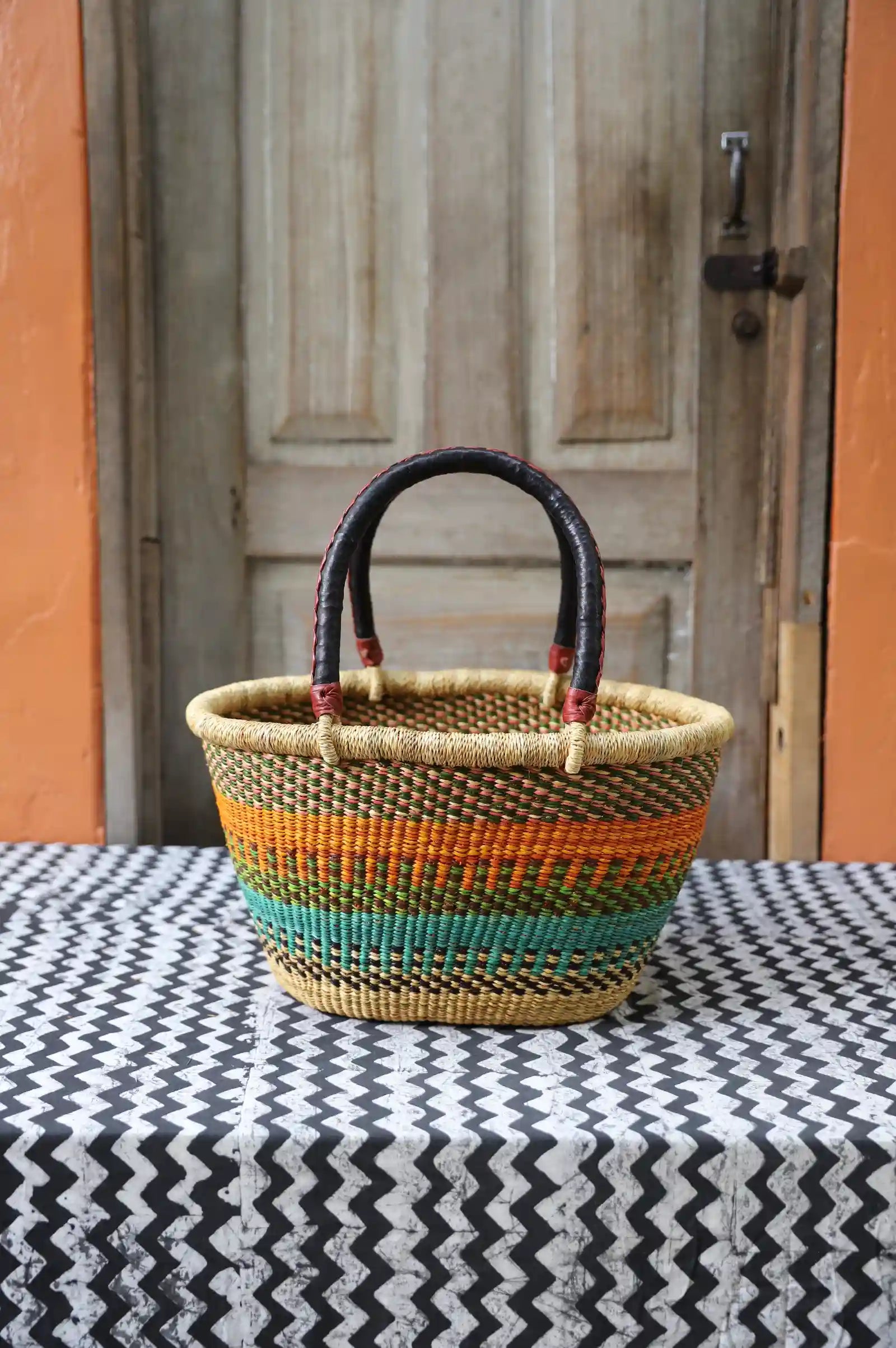 Oval Shopping Bag (Small) by Kwame Ayine