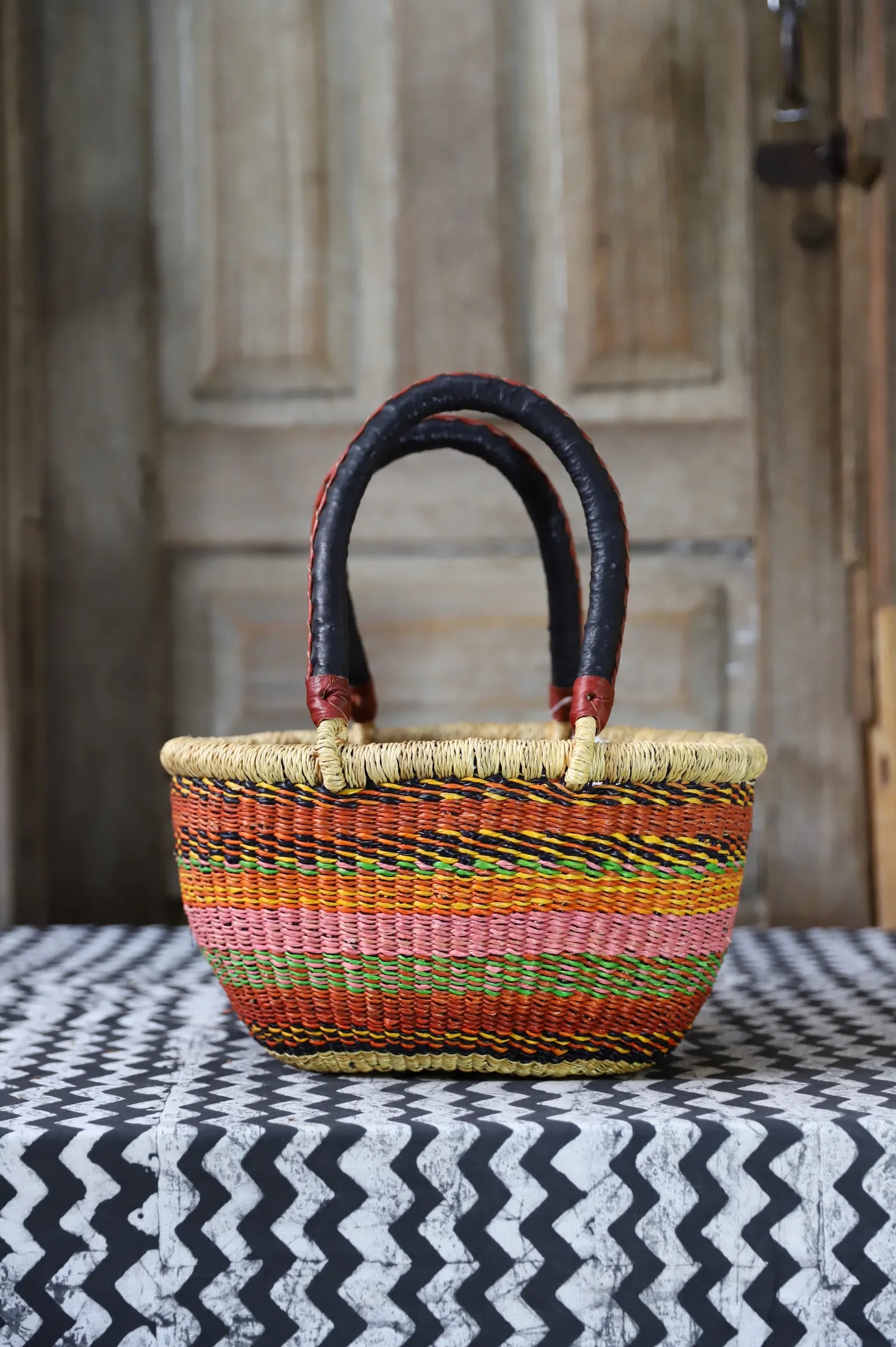 Oval Shopping Bag (Tiny) by Nsoh Nsohnam