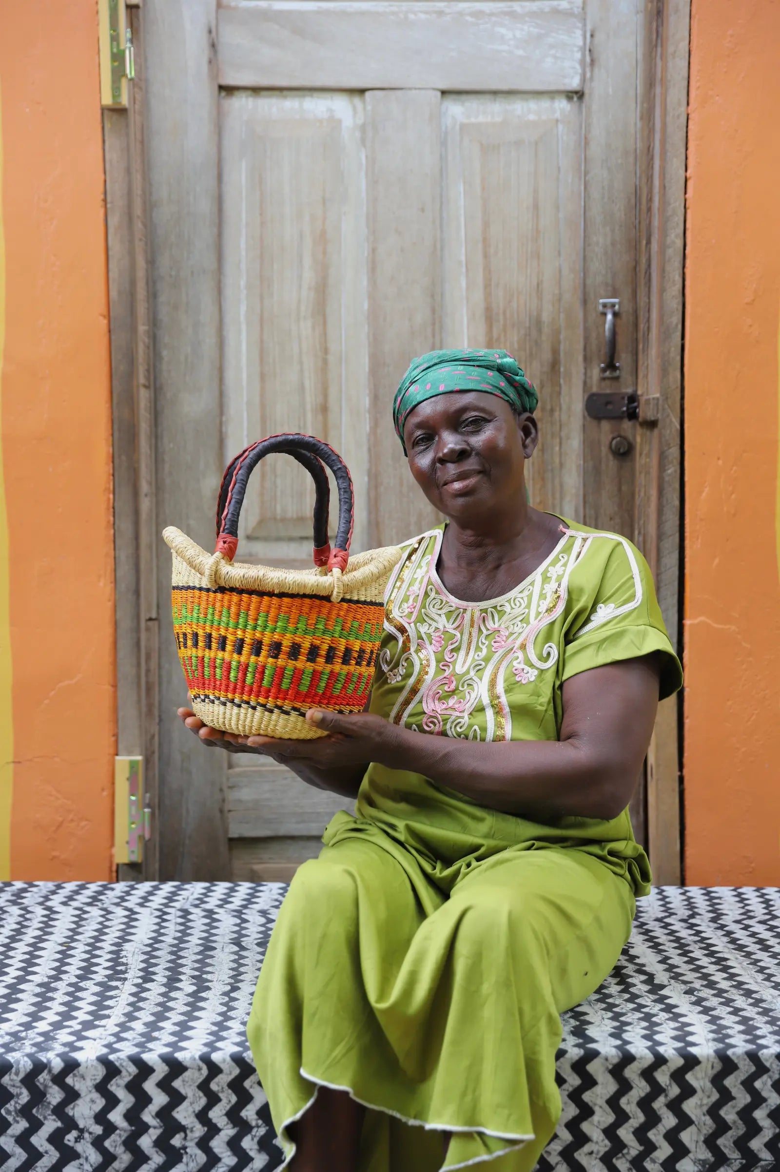 Nyariga Shopping Basket (Tiny) by Azumah Alagberigo